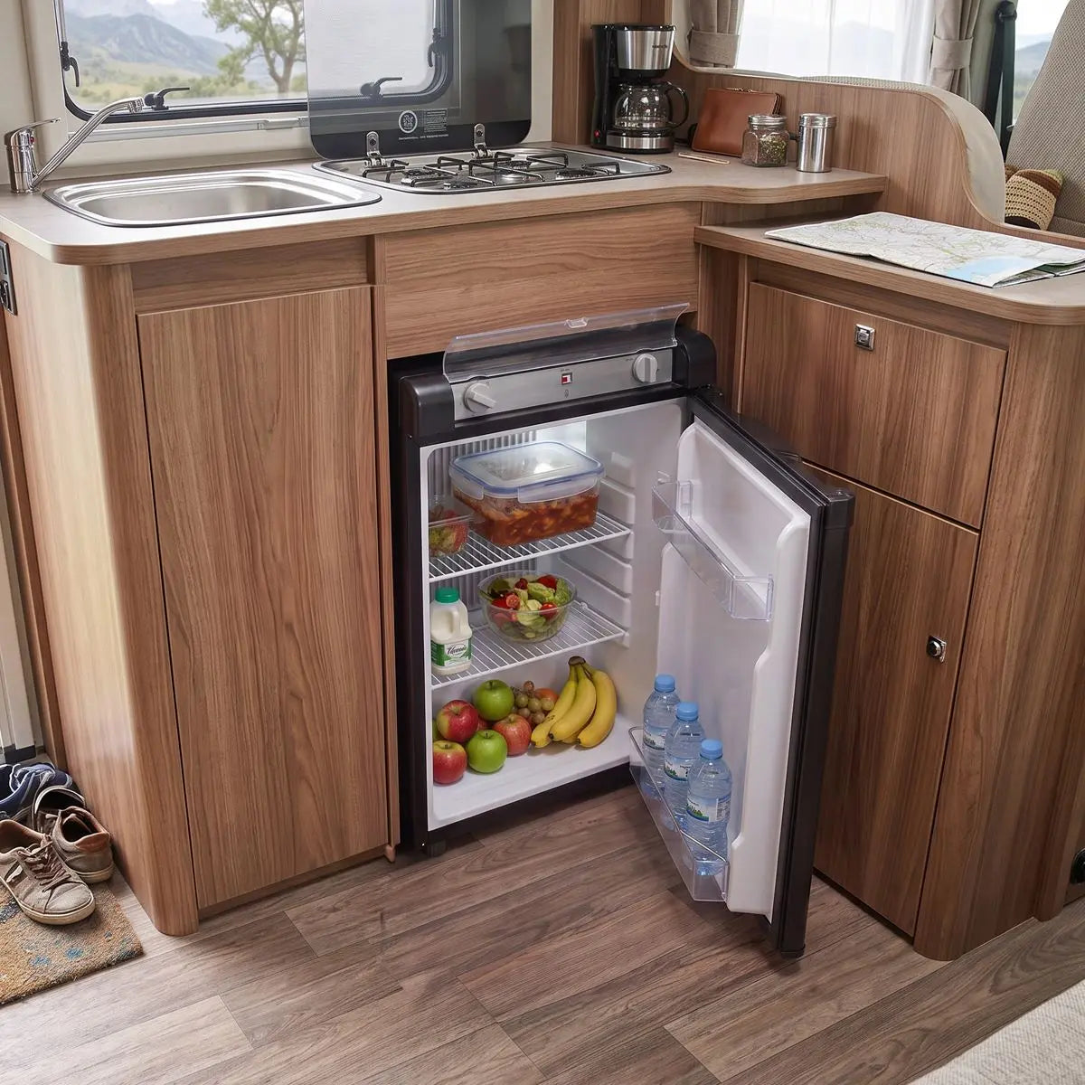 Dellonda 3-Way Fridge 60L  White Rose Tools