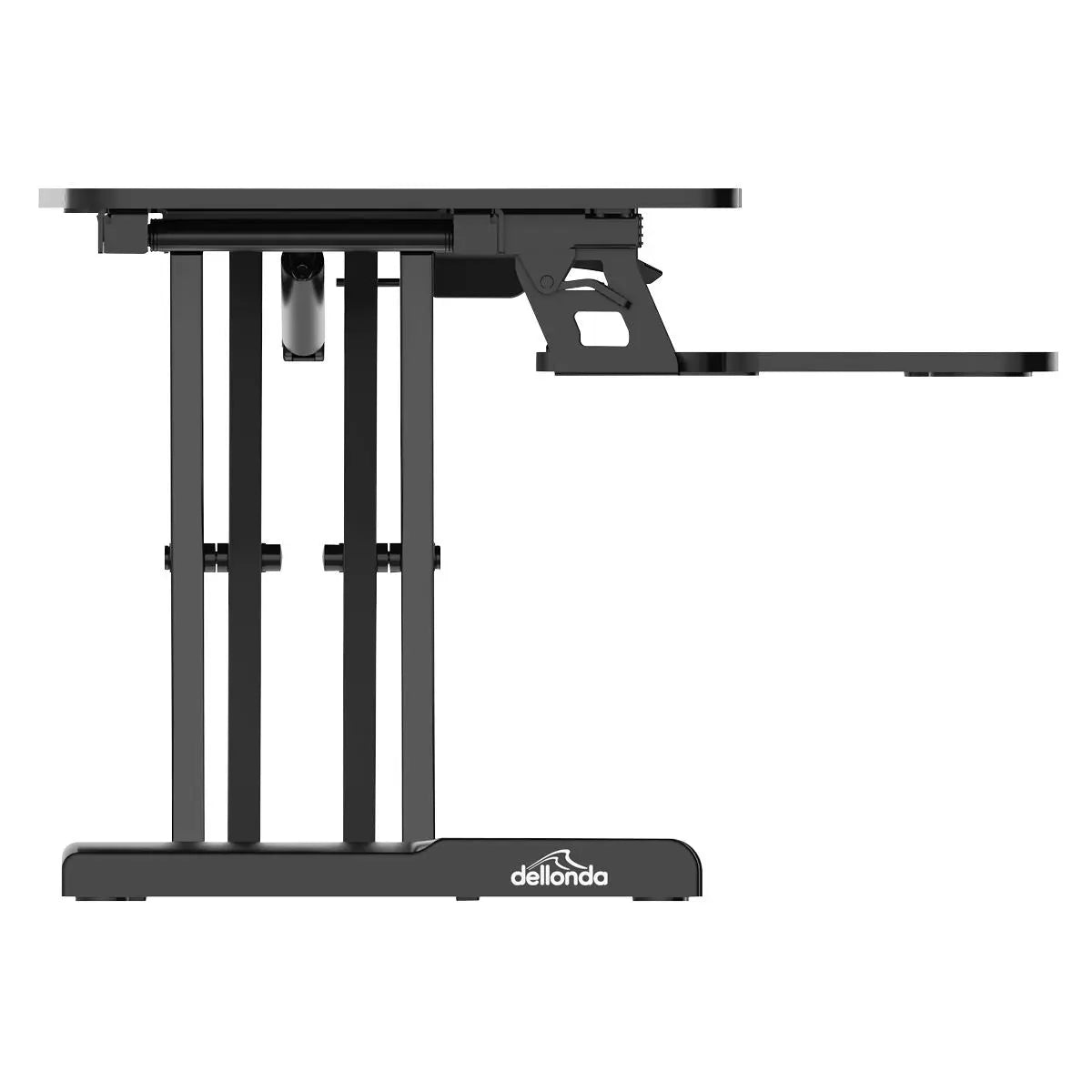 Dellonda 71cm Height Adjustable Standing Desk Converter, 50cm Max Height, 15kg Capacity - DH14  White Rose Tools