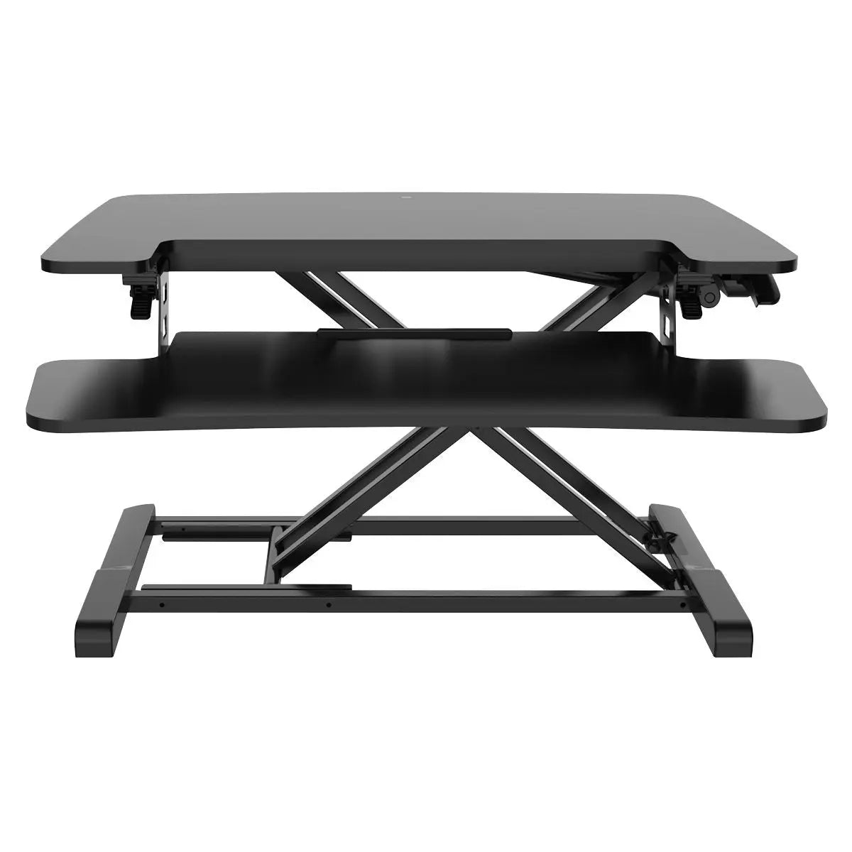 Dellonda 71cm Height Adjustable Standing Desk Converter, 50cm Max Height, 15kg Capacity - DH14  White Rose Tools
