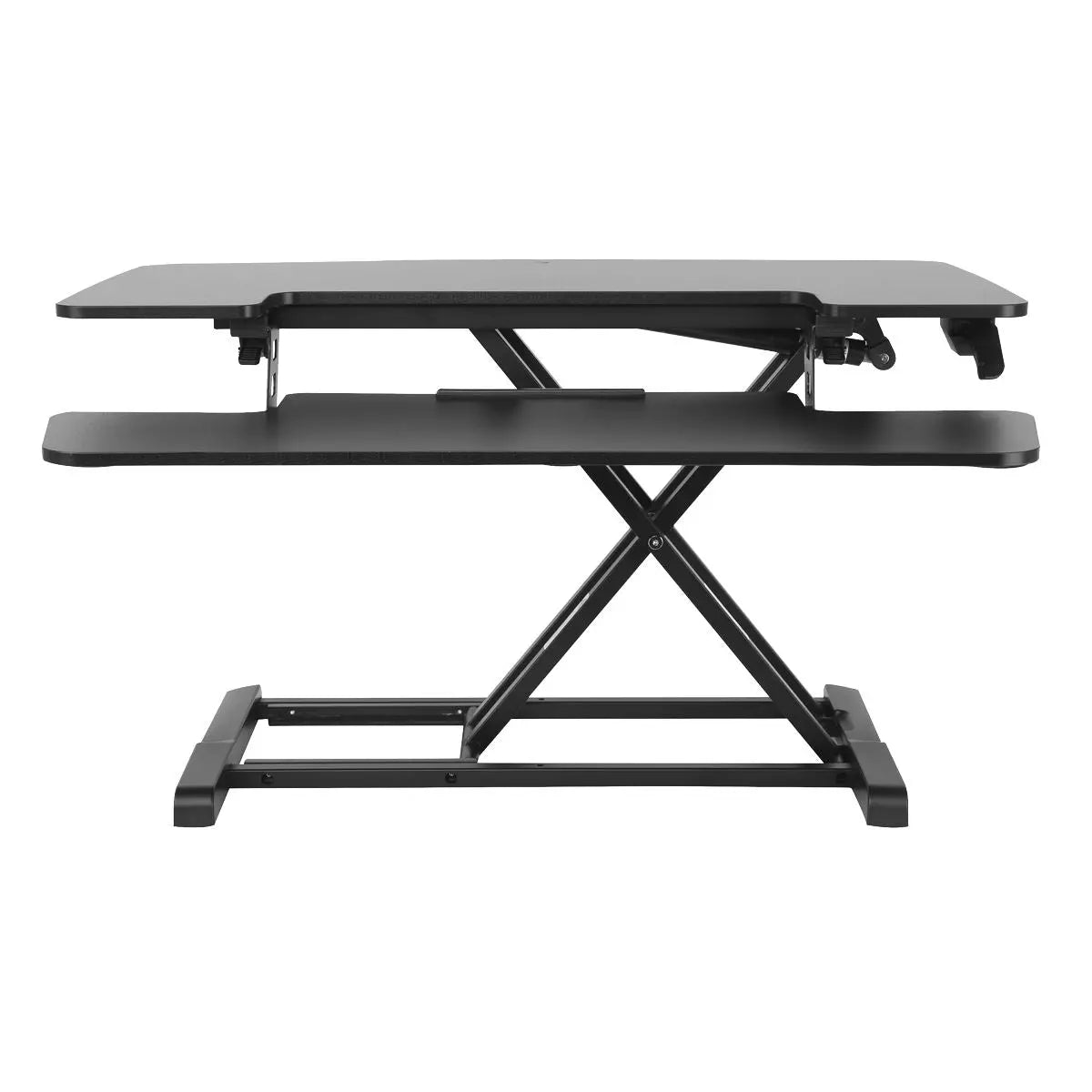 Dellonda 89cm Height Adjustable Standing Desk Converter, 50cm Max Height, 15kg Capacity  White Rose Tools