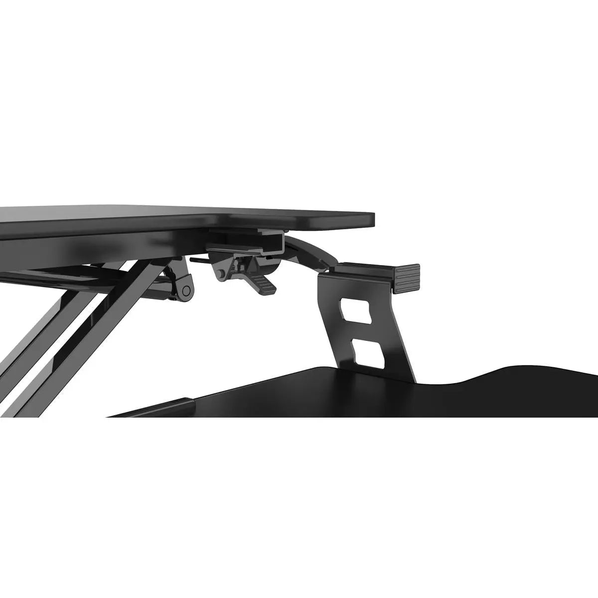 Dellonda 89cm Height Adjustable Standing Desk Converter, 50cm Max Height, 15kg Capacity  White Rose Tools
