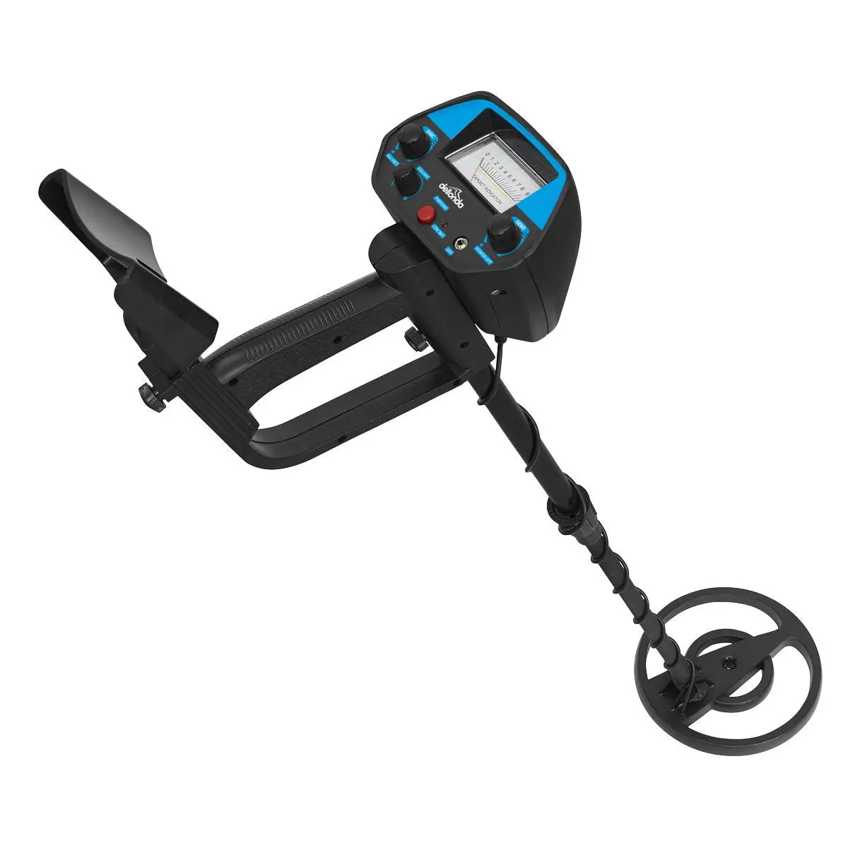 Dellonda Adults Metal Detector with High Accuracy Pinpoint Function  White Rose Tools