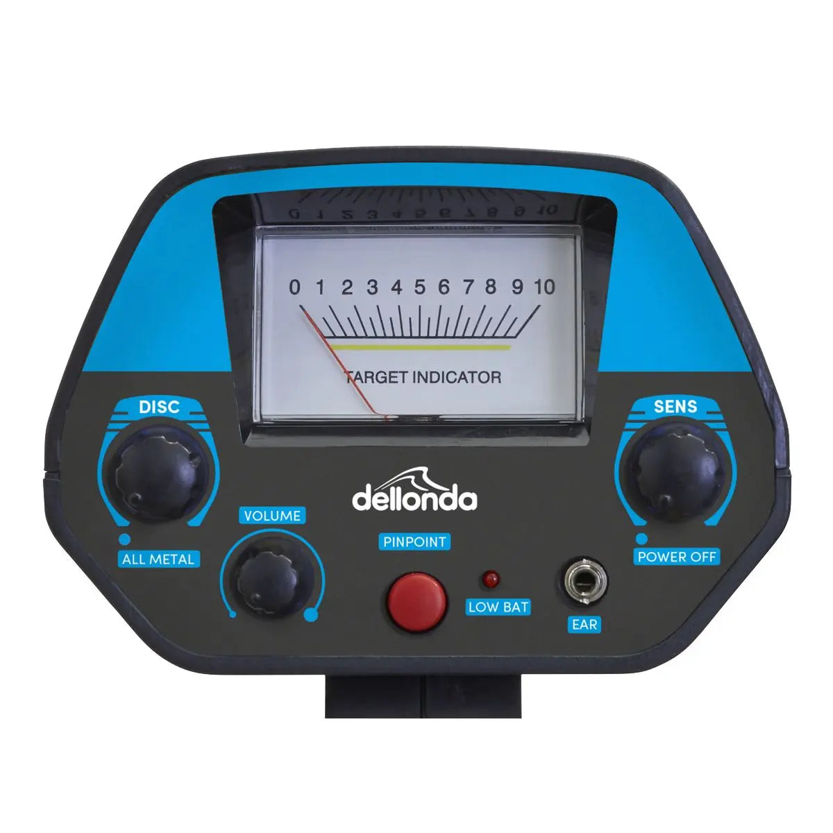 Dellonda Adults Metal Detector with High Accuracy Pinpoint Function  White Rose Tools