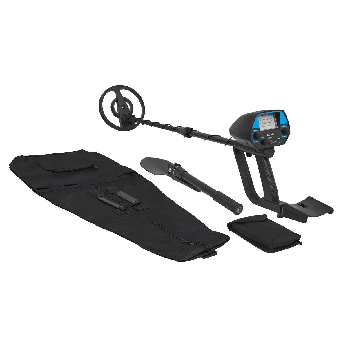 Dellonda Adults Metal Detector with High Accuracy Pinpoint Function  White Rose Tools