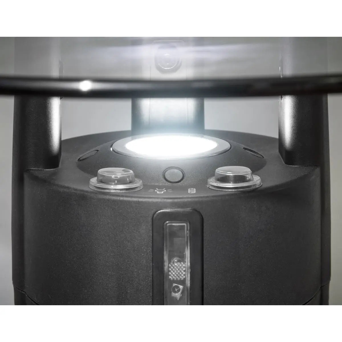 Dellonda Bistro Table with 1200W Heater, 65cm, Black/Stainless Steel  White Rose Tools
