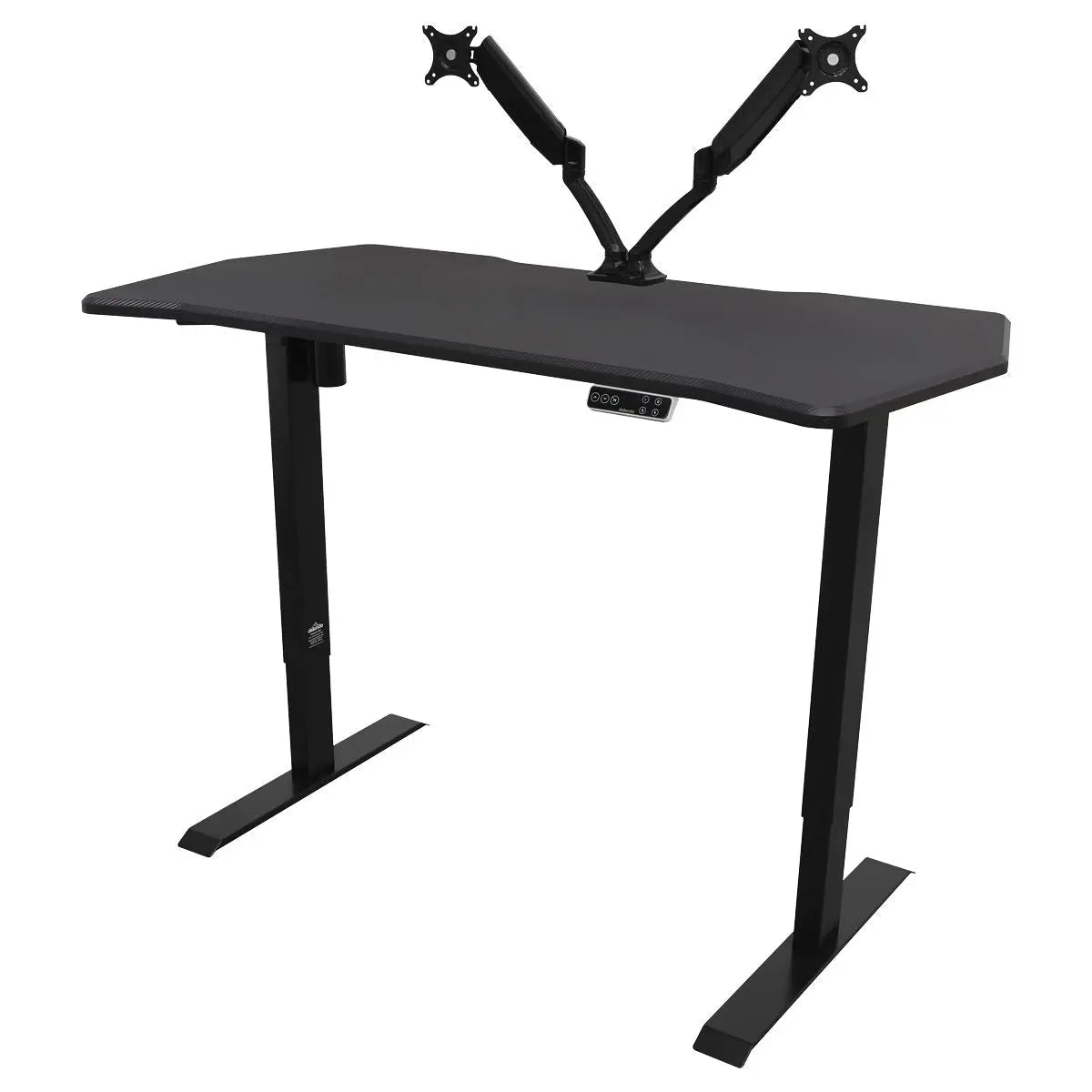 Dellonda Carbon Electric Height Adjustable Standing Desk with Memory, Quiet, 1400 x 700mm  White Rose Tools