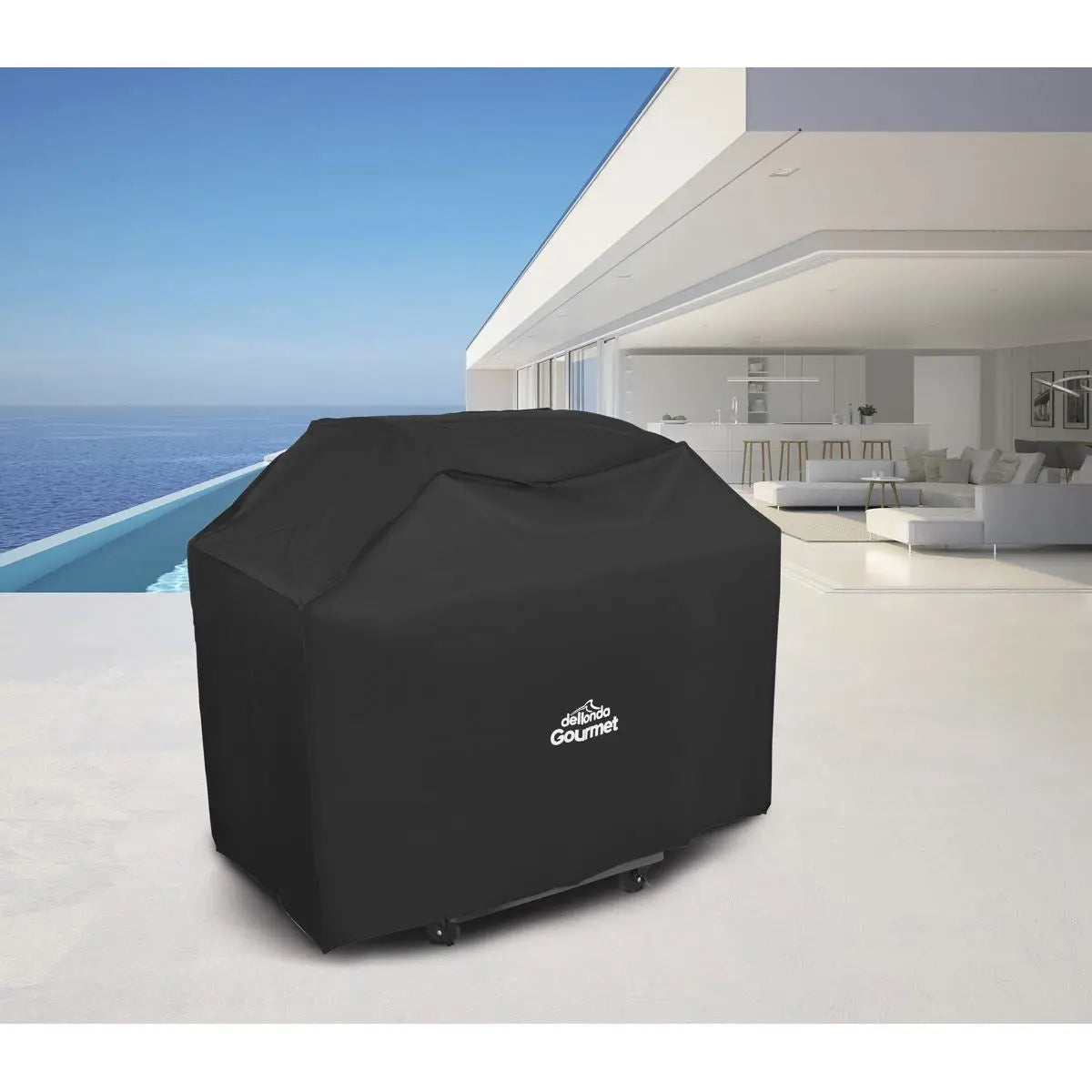 Dellonda Deluxe Oxford Style Water-Resistant Cover for BBQs, 1270 x 920mm  White Rose Tools