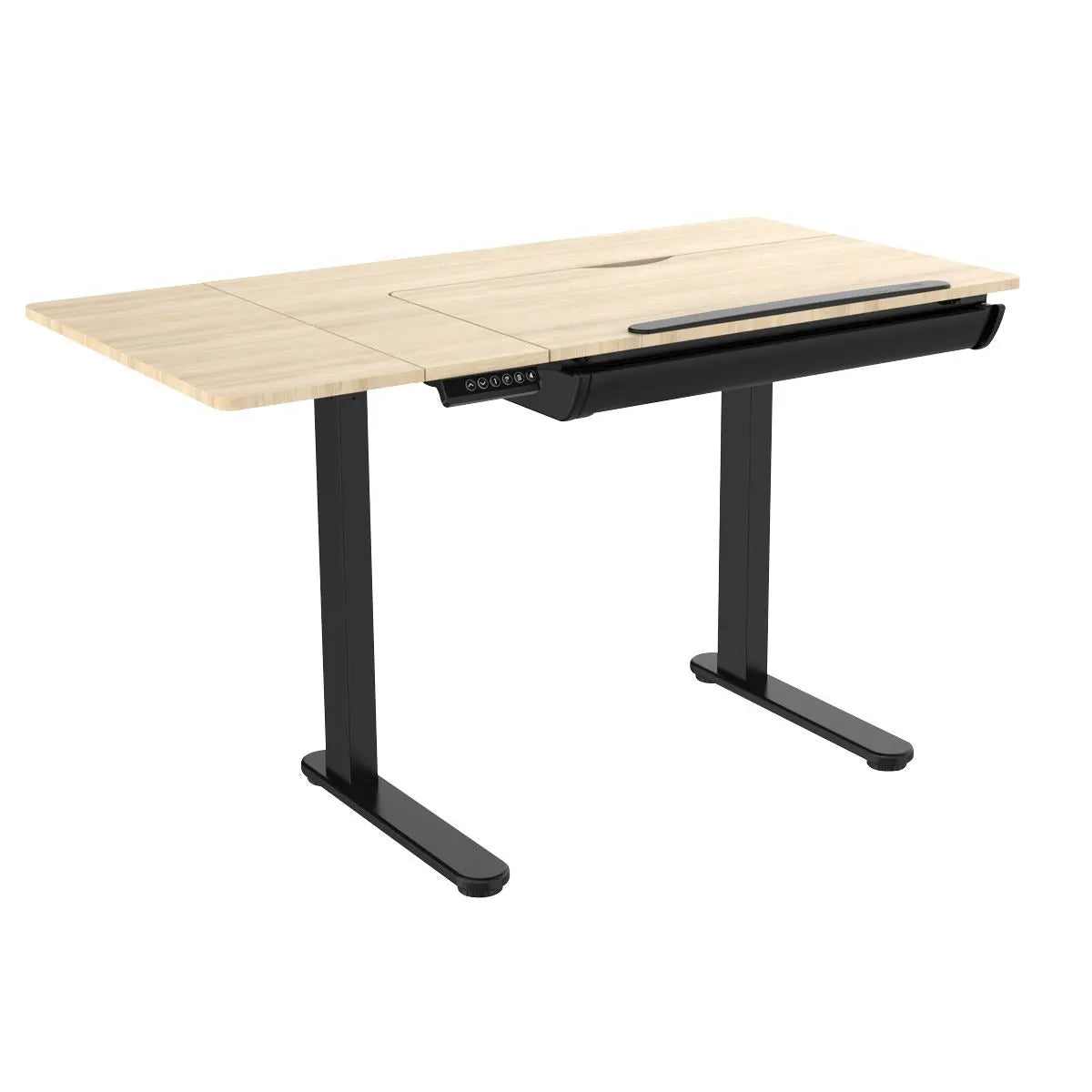 Dellonda Electric Standing Drafting Desk Ergonomic Drawing Sit/Stand Table 0-40°  White Rose Tools
