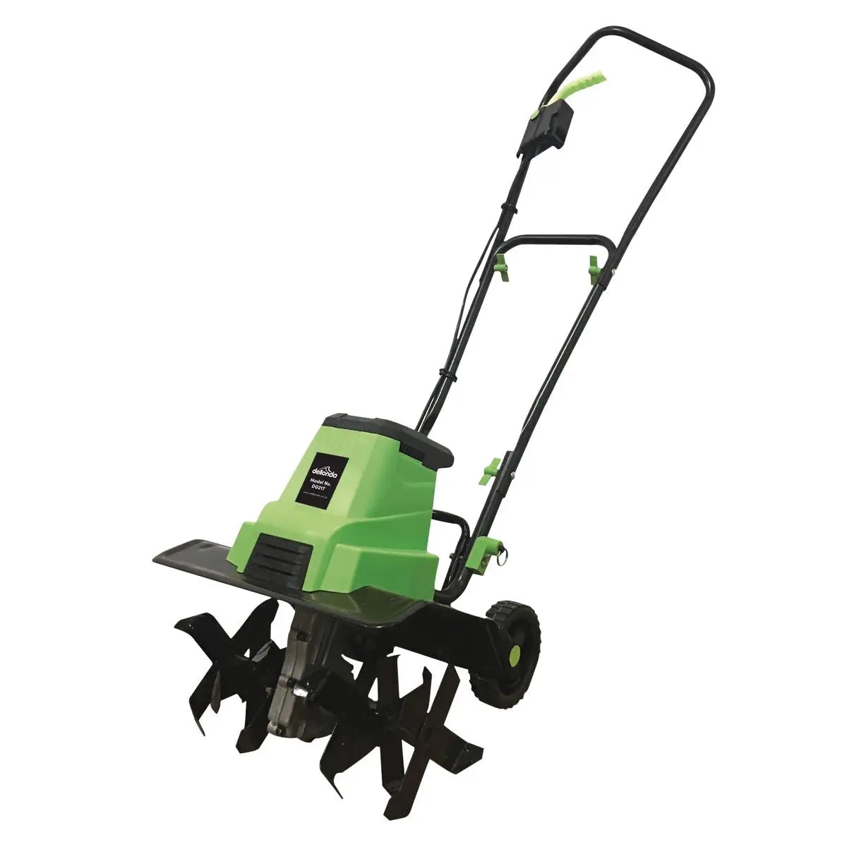 Dellonda Electric Tiller/Cultivator, 1500W Rotavator for Digging Garden Soil, Electric Weeder 40cm Working Width, 6 Blades, 10m Power Cable, Foldable Frame  White Rose Tools