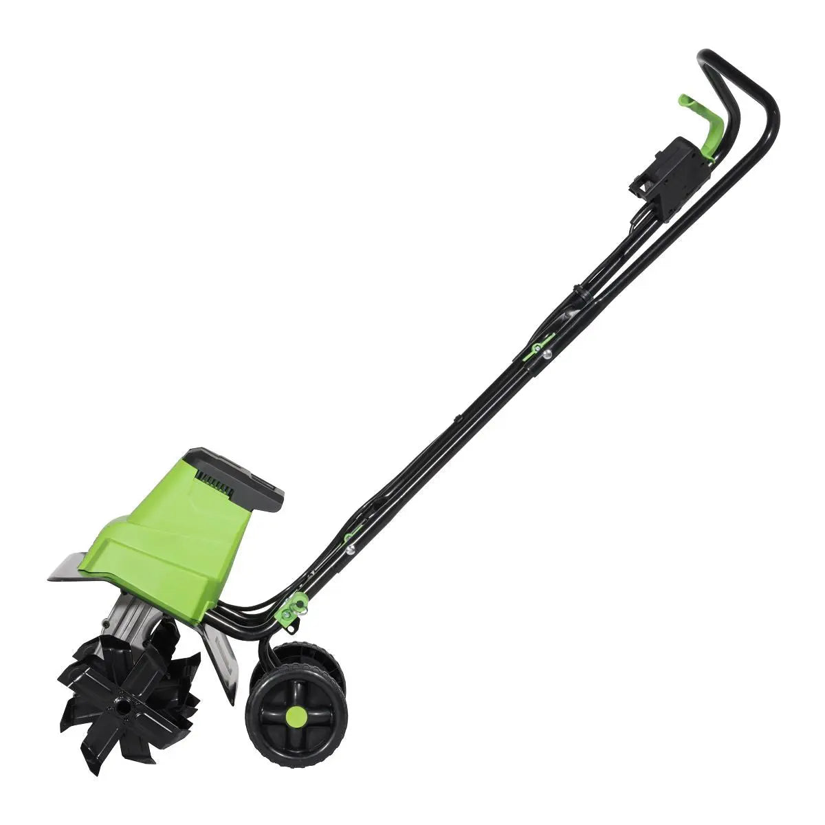 Dellonda Electric Tiller/Cultivator, 1500W Rotavator for Digging Garden Soil, Electric Weeder 40cm Working Width, 6 Blades, 10m Power Cable, Foldable Frame  White Rose Tools