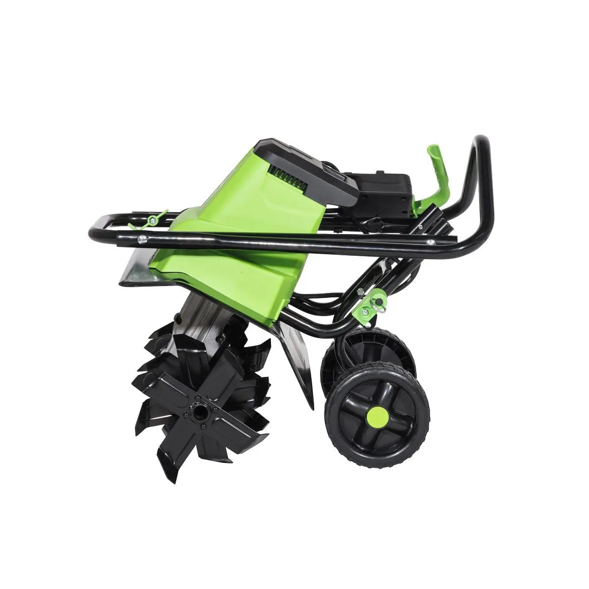 Dellonda Electric Tiller/Cultivator, 1500W Rotavator for Digging Garden Soil, Electric Weeder 40cm Working Width, 6 Blades, 10m Power Cable, Foldable Frame  White Rose Tools