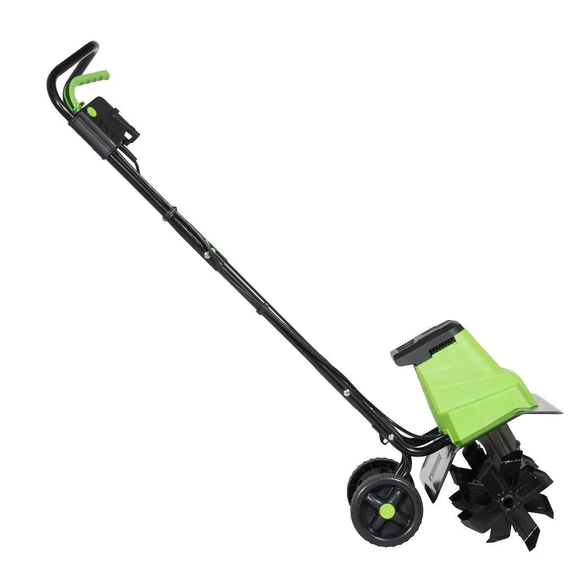 Dellonda Electric Tiller/Cultivator, 1500W Rotavator for Digging Garden Soil, Electric Weeder 40cm Working Width, 6 Blades, 10m Power Cable, Foldable Frame  White Rose Tools