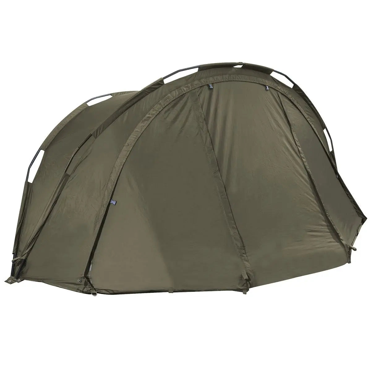 Dellonda Fishing Bivvy Carp Tent Lightweight 2-Man Waterproof & UV Protection Quick Assembly Pre-Threaded Poles with Ground Sheet & Heavy Duty Ground Pegs  White Rose Tools