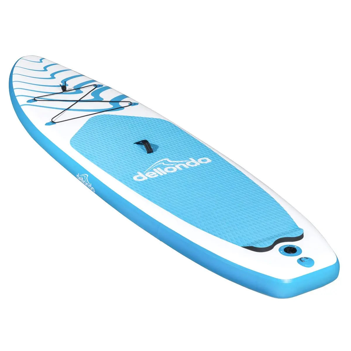 Dellonda Inflatable Stand Up Paddle Board 10'6" - Blue/White  White Rose Tools