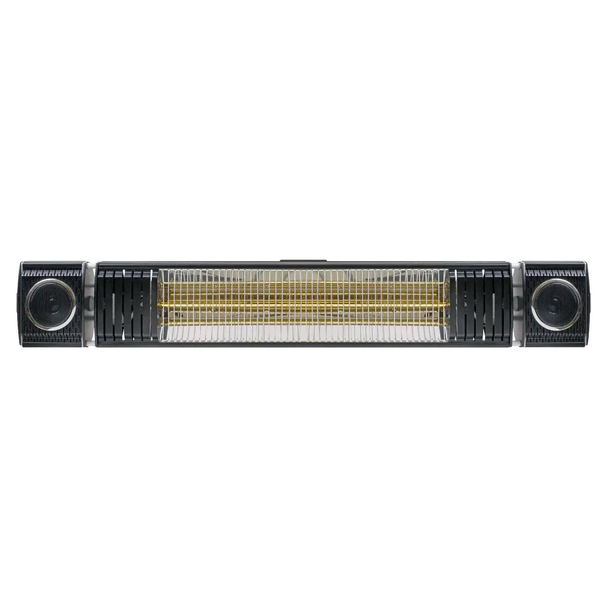 Dellonda Infrared Outdoor 2000W Patio Heater with Speakers for Music, Black  White Rose Tools