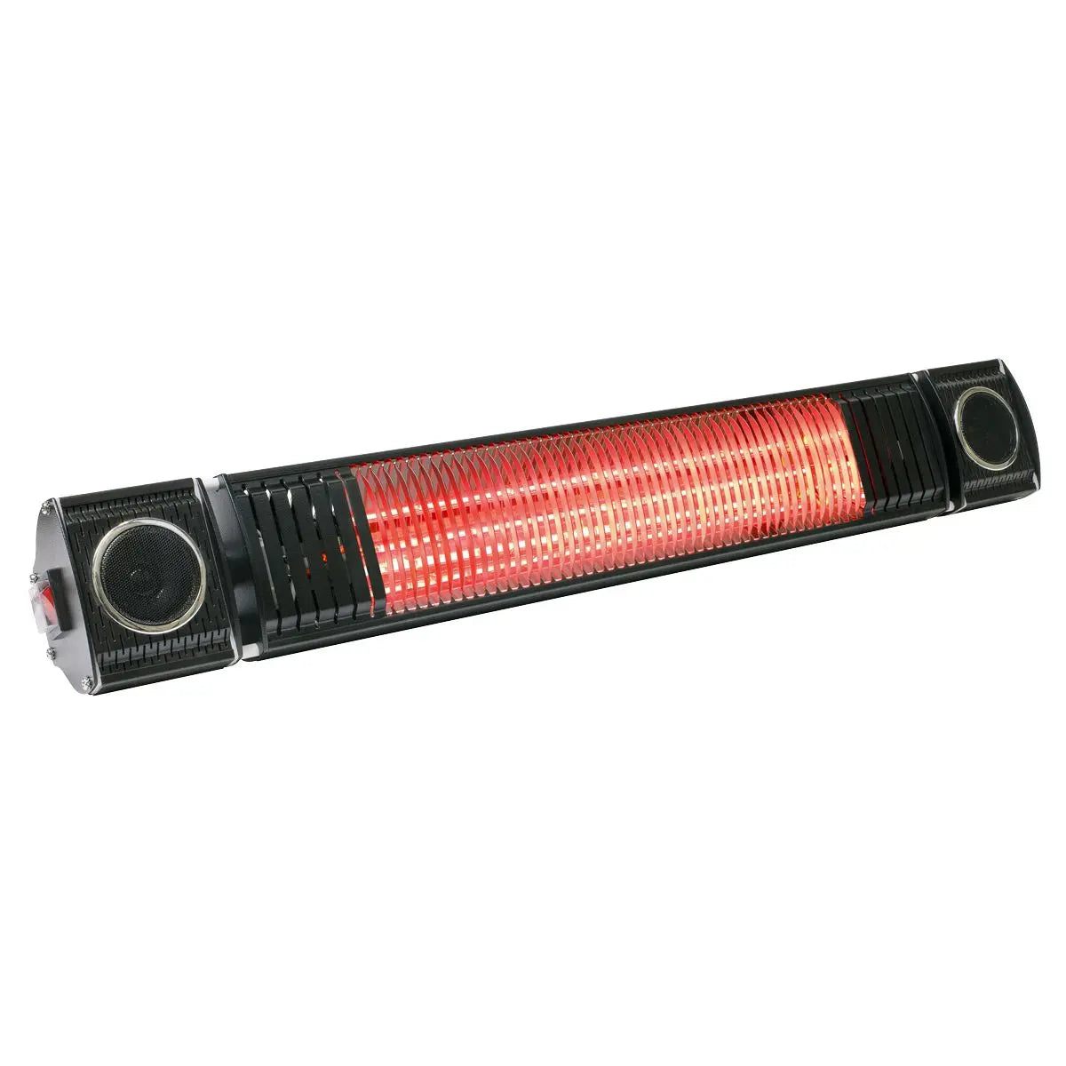 Dellonda Infrared Outdoor 2000W Patio Heater with Speakers for Music, Black  White Rose Tools
