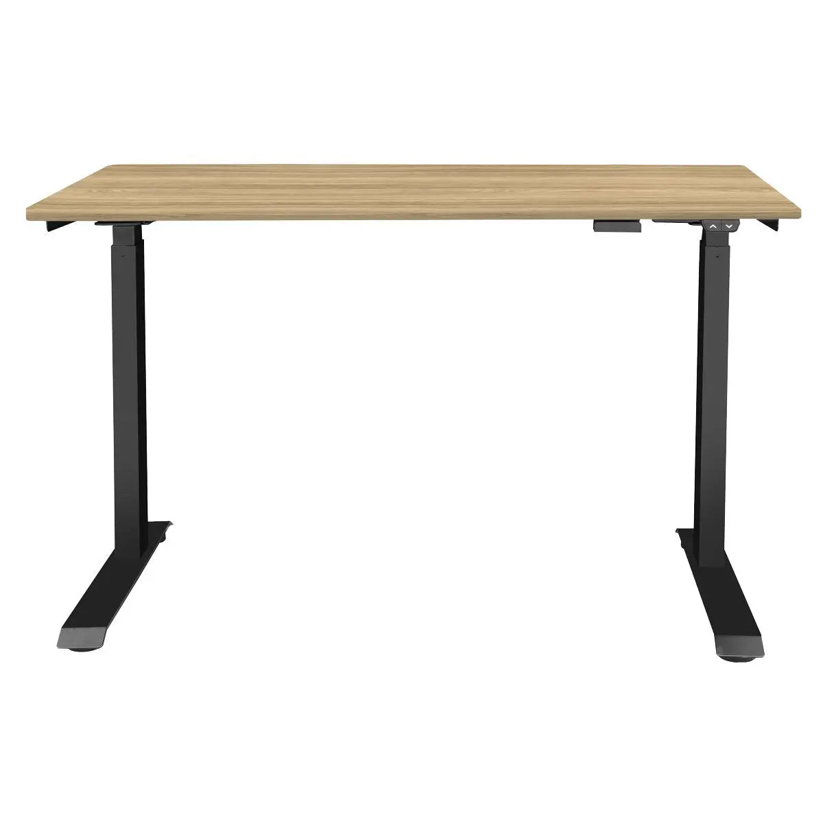 Dellonda Oak Electric Adjustable Office Standing Desk, Quiet, 70kg, 1200 x 600mm  White Rose Tools
