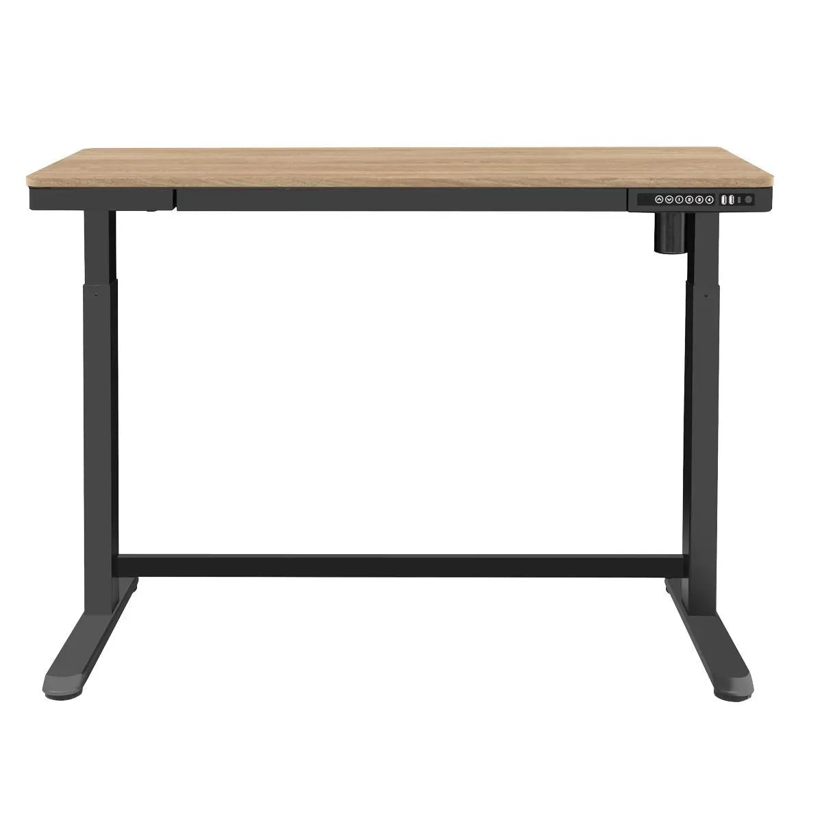 Dellonda Oak Electric Adjustable Standing Desk with USB & Drawer, 1200 x 600mm  White Rose Tools