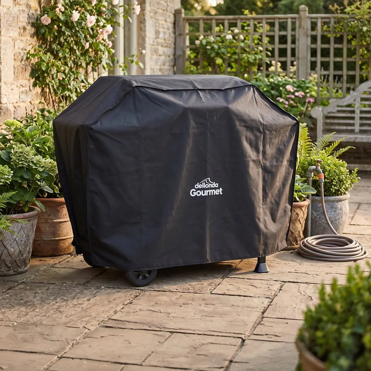 Dellonda PVC Water-Resistant BBQ Cover for DG17  White Rose Tools