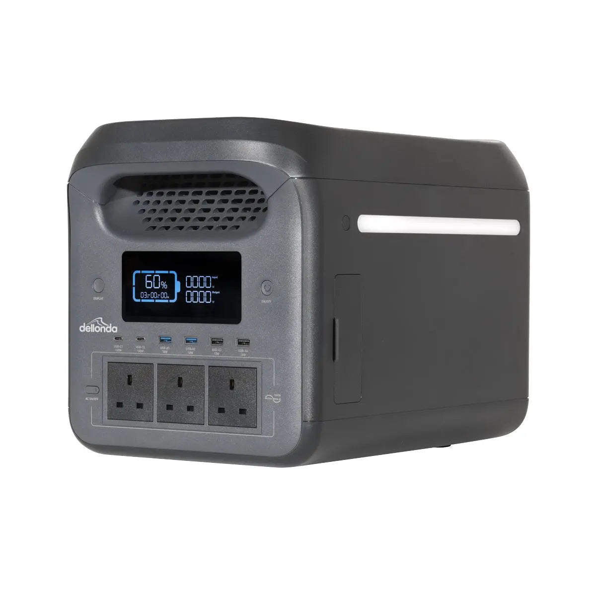 Dellonda Portable Power Station 1800W  White Rose Tools