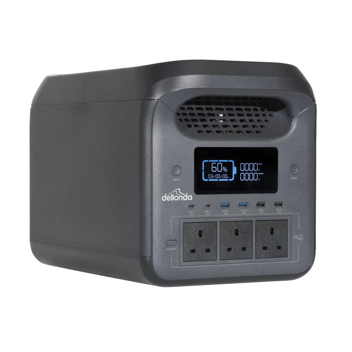 Dellonda Portable Power Station 1800W  White Rose Tools
