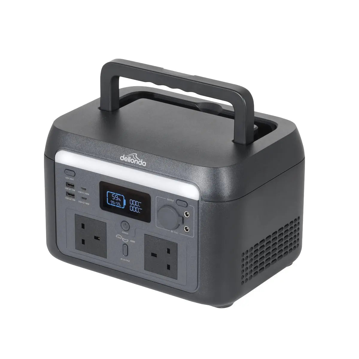 Dellonda Portable Power Station 600W  White Rose Tools