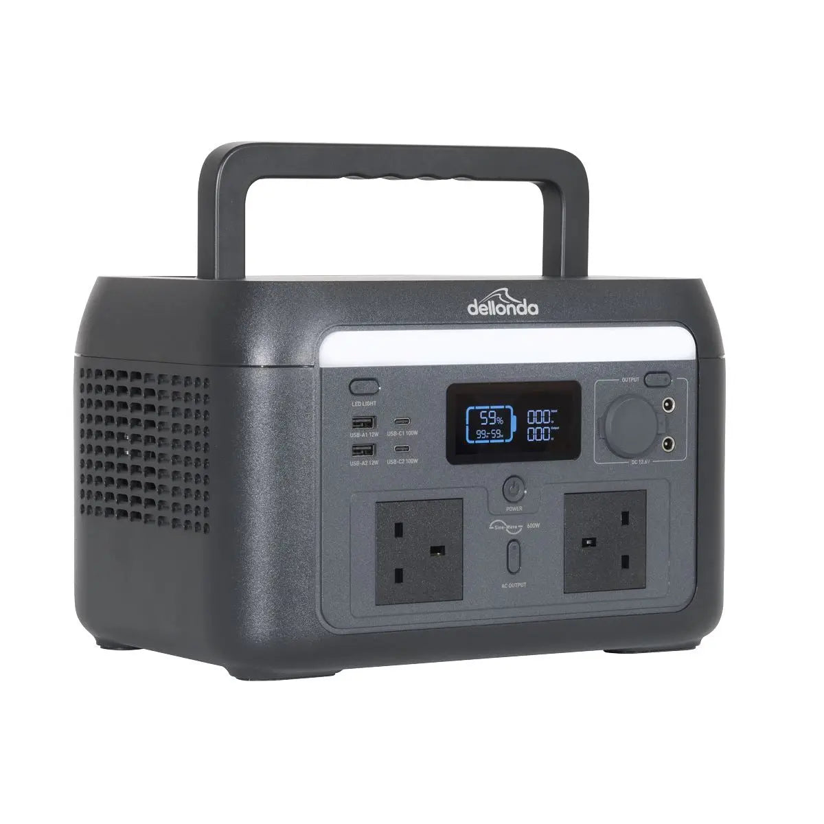 Dellonda Portable Power Station 600W  White Rose Tools