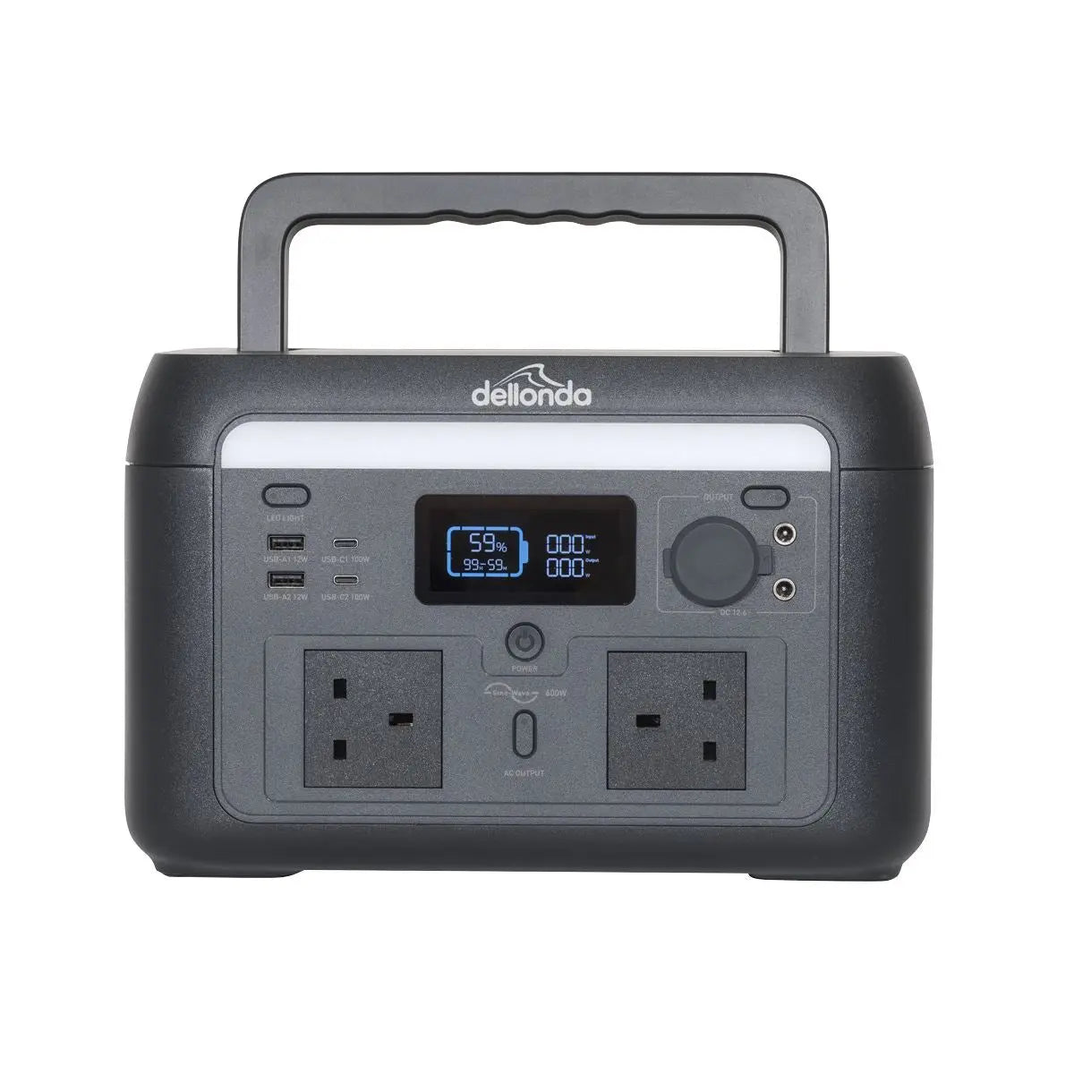 Dellonda Portable Power Station 600W  White Rose Tools