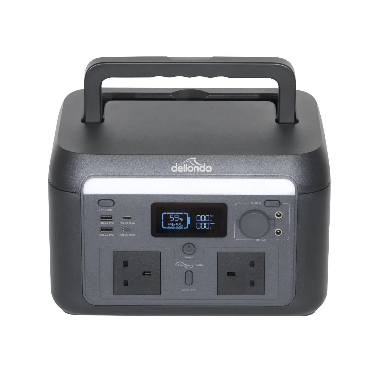Dellonda Portable Power Station 600W  White Rose Tools