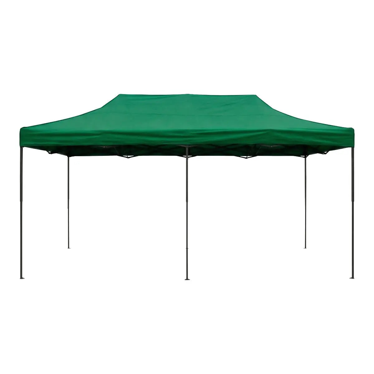Dellonda Premium 3x6m Pop-Up Gazebo, Heavy Duty, PVC Coated, Water-Resistant Fabric, Supplied with Carry Bag, Rope, Stakes & Weight Bags - Dark Green Canopy  White Rose Tools