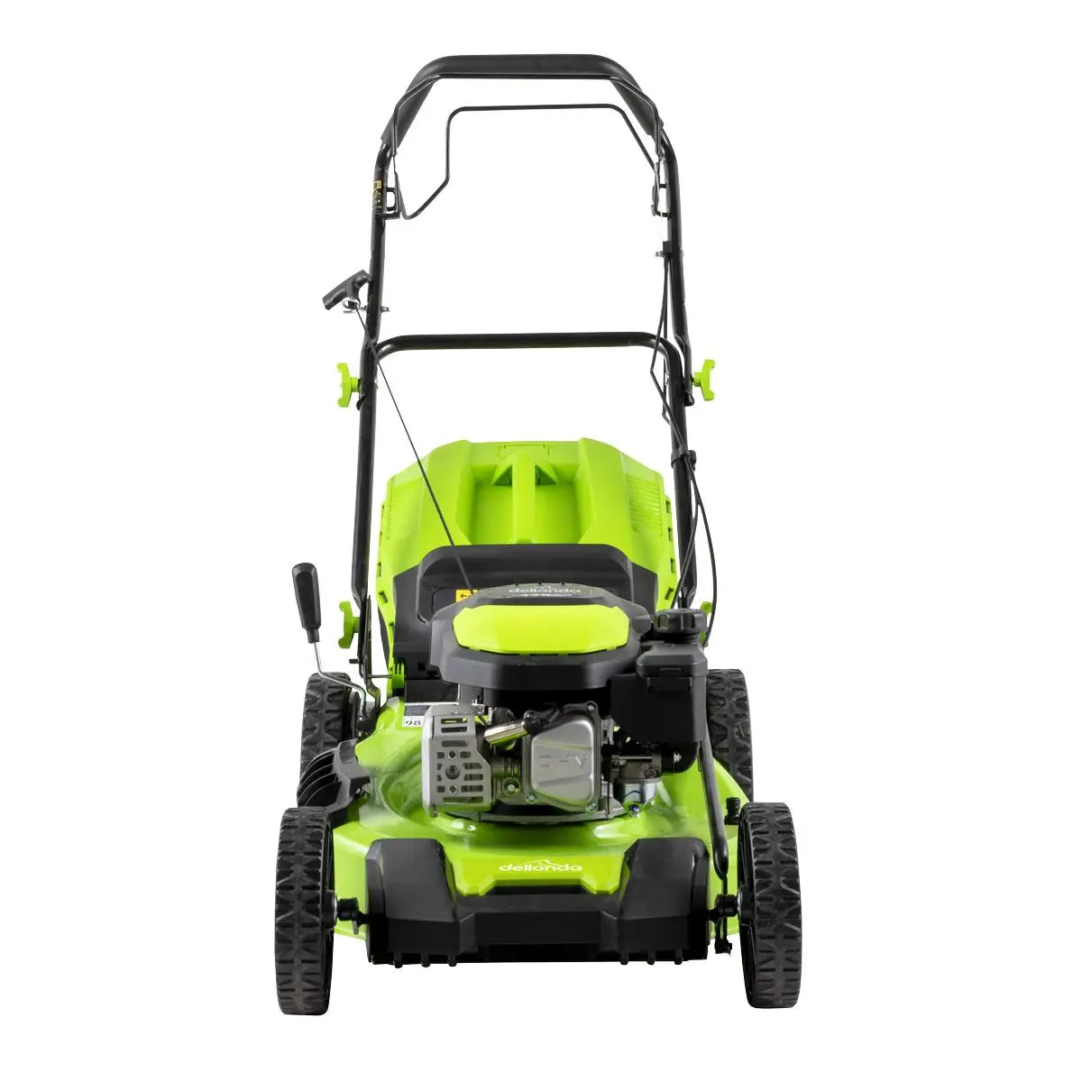 Dellonda Self-Propelled Petrol Lawnmower Grass Cutter with Height Adjustment & Grass Bag 170cc 20"/51cm 4-Stroke Engine  White Rose Tools