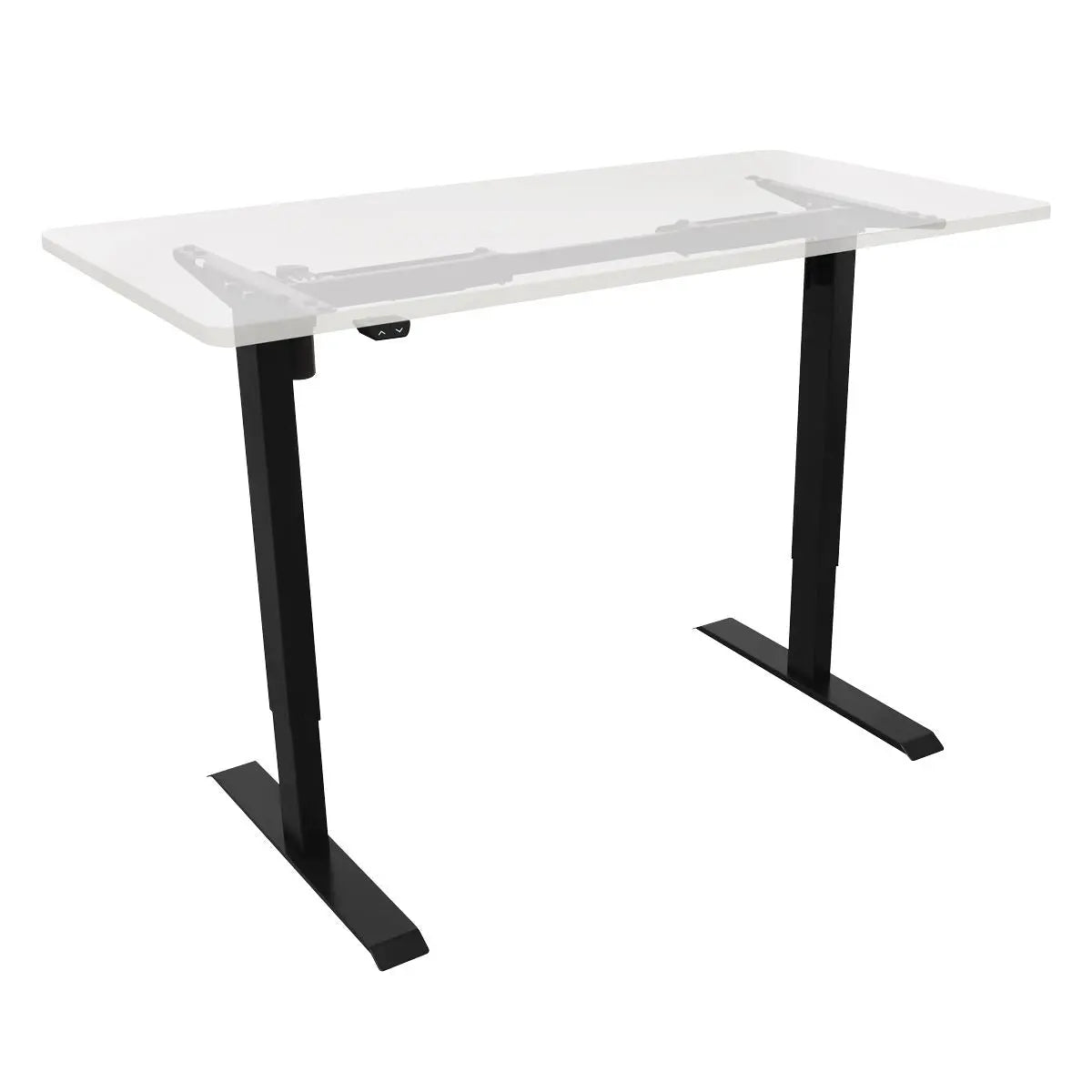 Dellonda Single Motor Adjustable Desk Frame, 70kg Capacity, Black - DH17  White Rose Tools