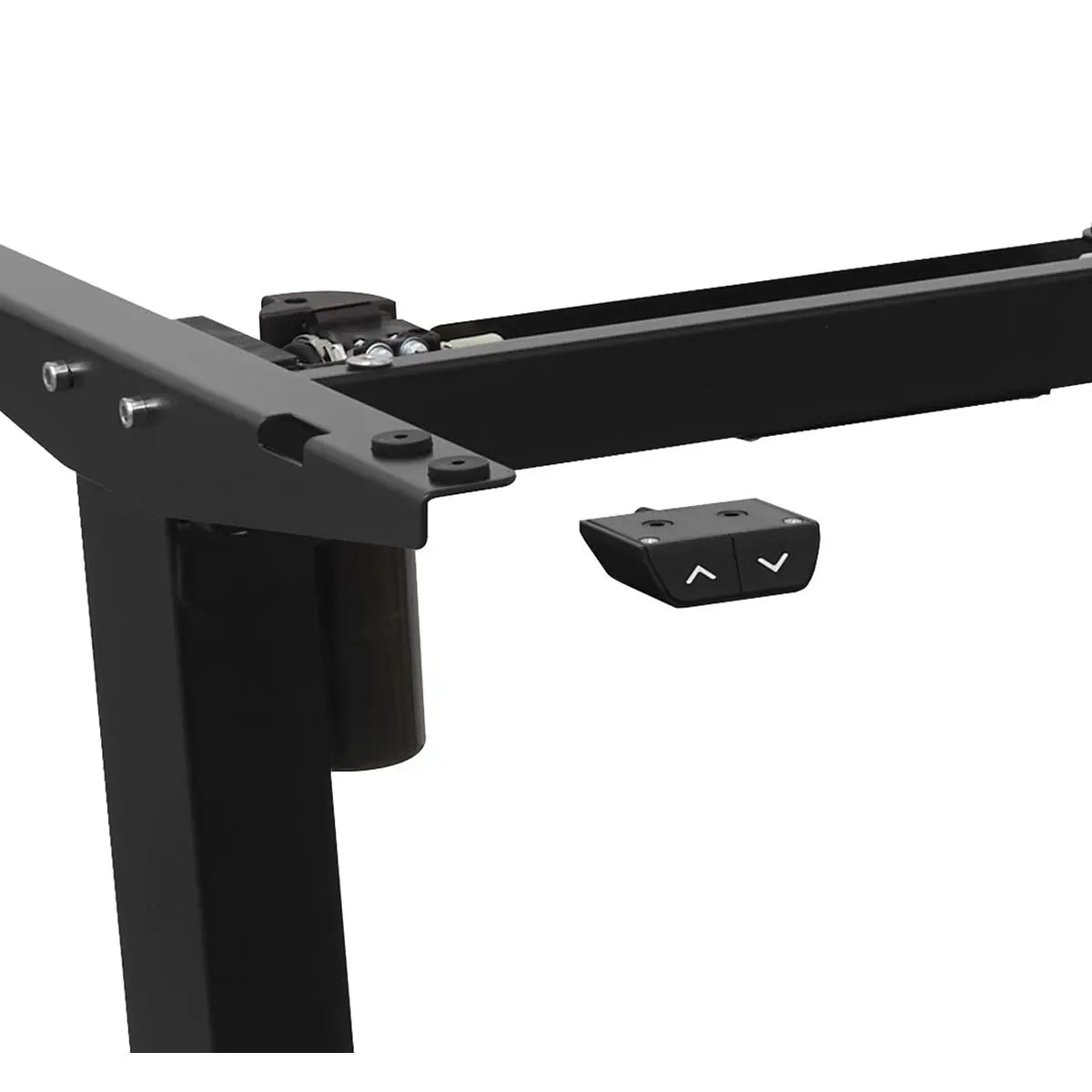 Dellonda Single Motor Adjustable Desk Frame, 70kg Capacity, Black - DH17  White Rose Tools