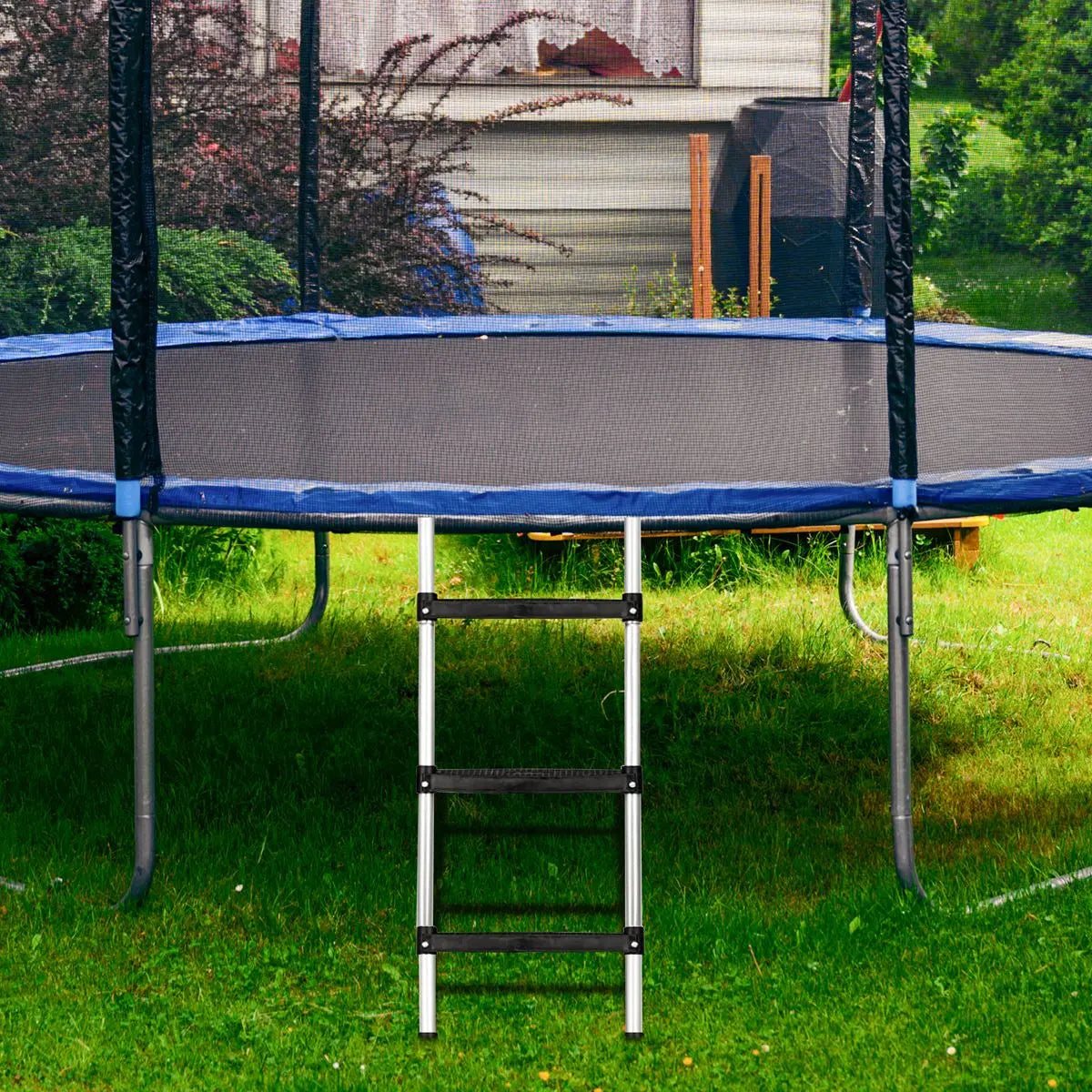 Dellonda Trampoline Ladder 3-Step 96cm for DL69 (12ft)  White Rose Tools