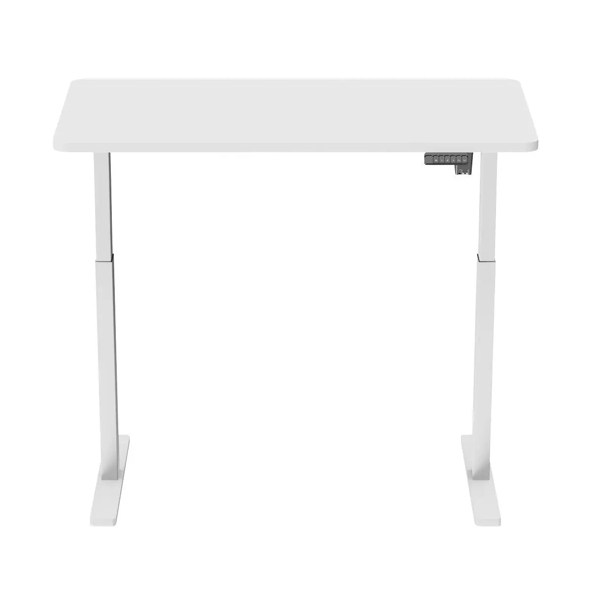 Dellonda White Electric Adjustable Office Standing Desk, Quiet & Fast 1200x600mm  White Rose Tools