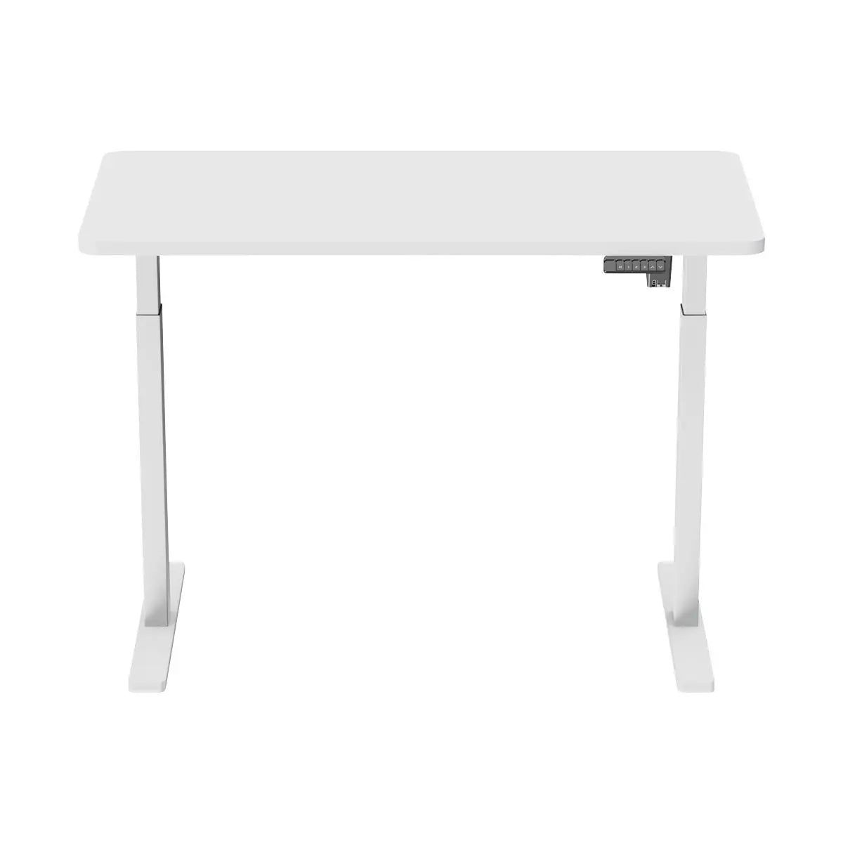 Dellonda White Electric Adjustable Office Standing Desk, Quiet & Fast 1200x600mm  White Rose Tools