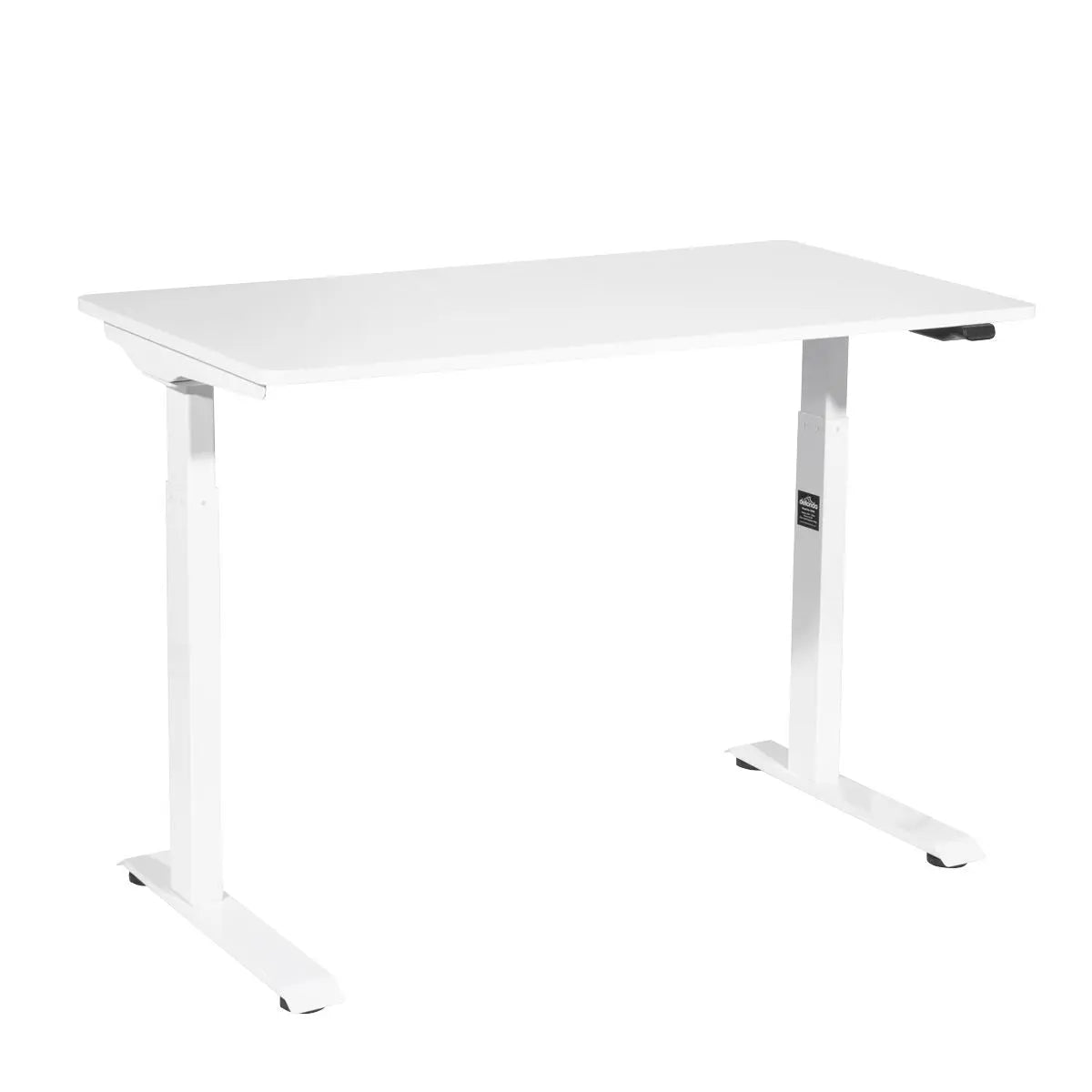 Dellonda White Electric Adjustable Office Standing Desk, Quiet & Fast 1200x600mm  White Rose Tools
