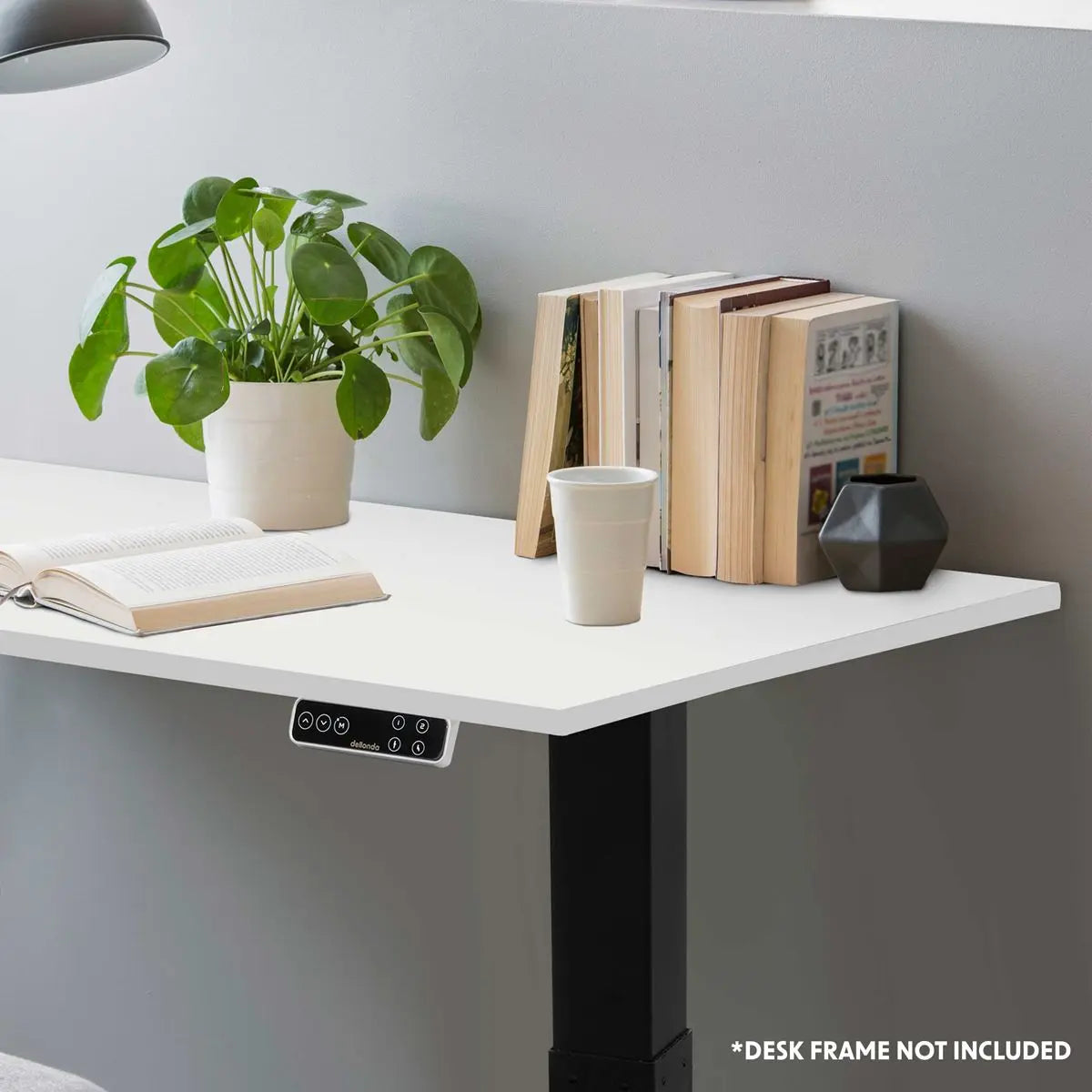 Dellonda White Rectangular Desktop 1400 x 700mm, 1" Thickness - DH19  White Rose Tools