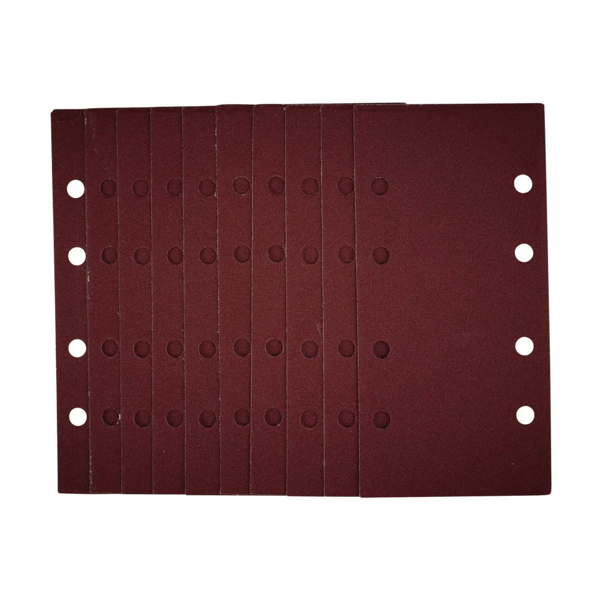 Draper 1/3 Sanding Sheets with Hook and Loop 93 x 190mm 120 Grit (Pack of 10) 54869  White Rose Tools