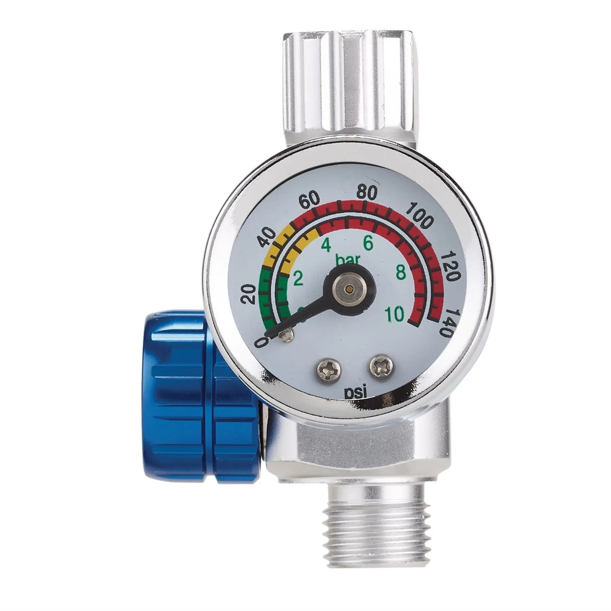 Draper 1/4" BSP On-Gun Air Regulator and Gauge 140psi 28377  White Rose Tools