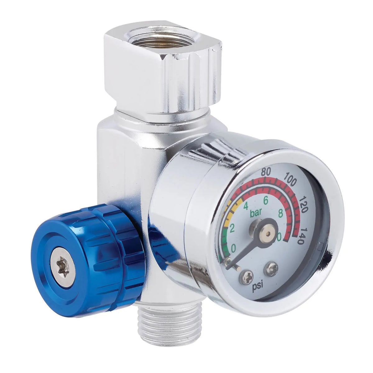 Draper 1/4" BSP On-Gun Air Regulator and Gauge 140psi 28377  White Rose Tools