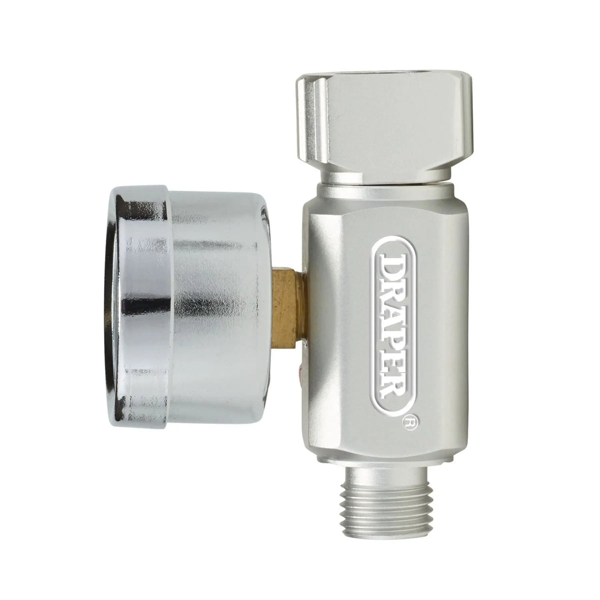 Draper 1/4" BSP On-Gun Air Regulator and Gauge 140psi 28377  White Rose Tools