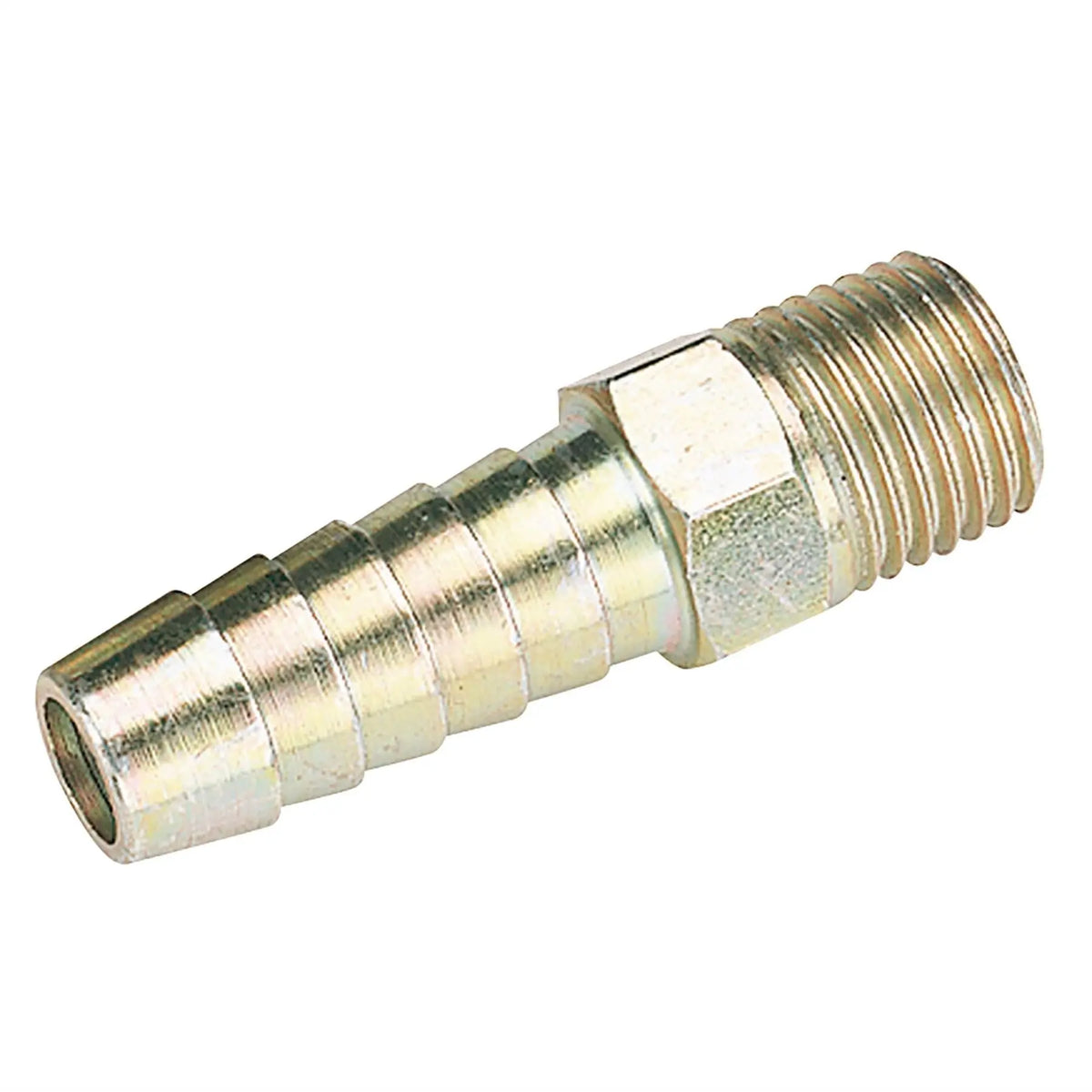 Draper 1/4" BSP Taper 3/8" Bore PCL Male Screw Tailpiece (Sold Loose) 25801  White Rose Tools