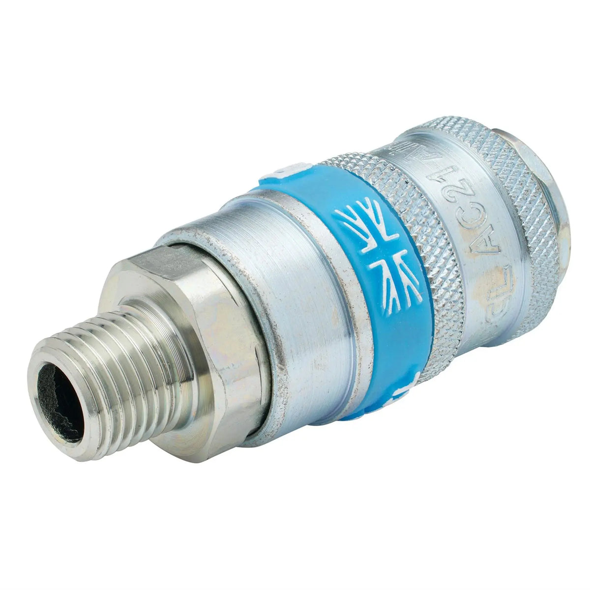 Draper 1/4" Male Thread PCL Tapered Airflow Coupling (Sold Loose) 37833  White Rose Tools