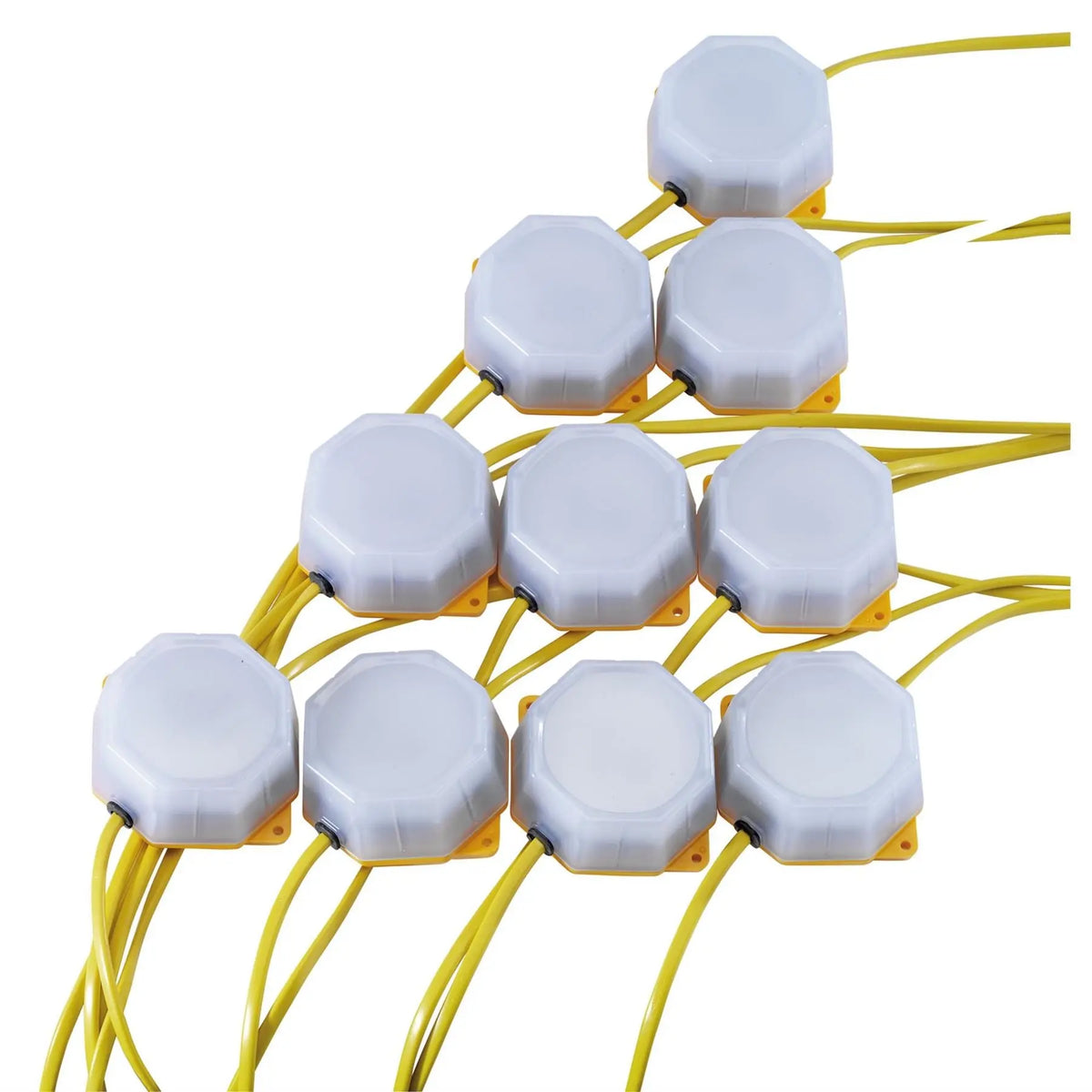 Draper 110V SMD LED Festoon String Lights 4W 3800 Lumens 22m (Set of 10) 90094  White Rose Tools