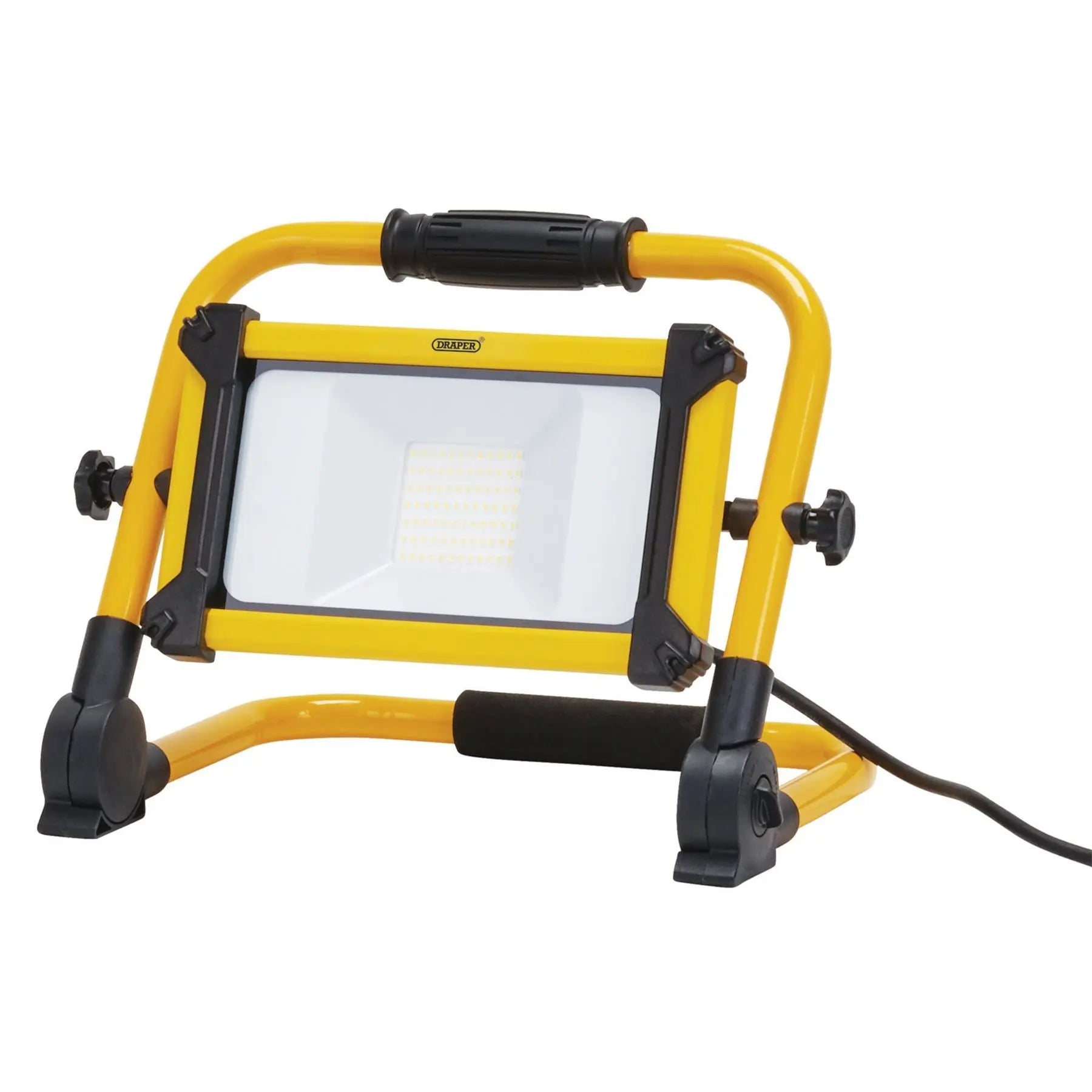 Draper 110V SMD LED Folding Site Light 50W 5500 Lumens 03175  White Rose Tools