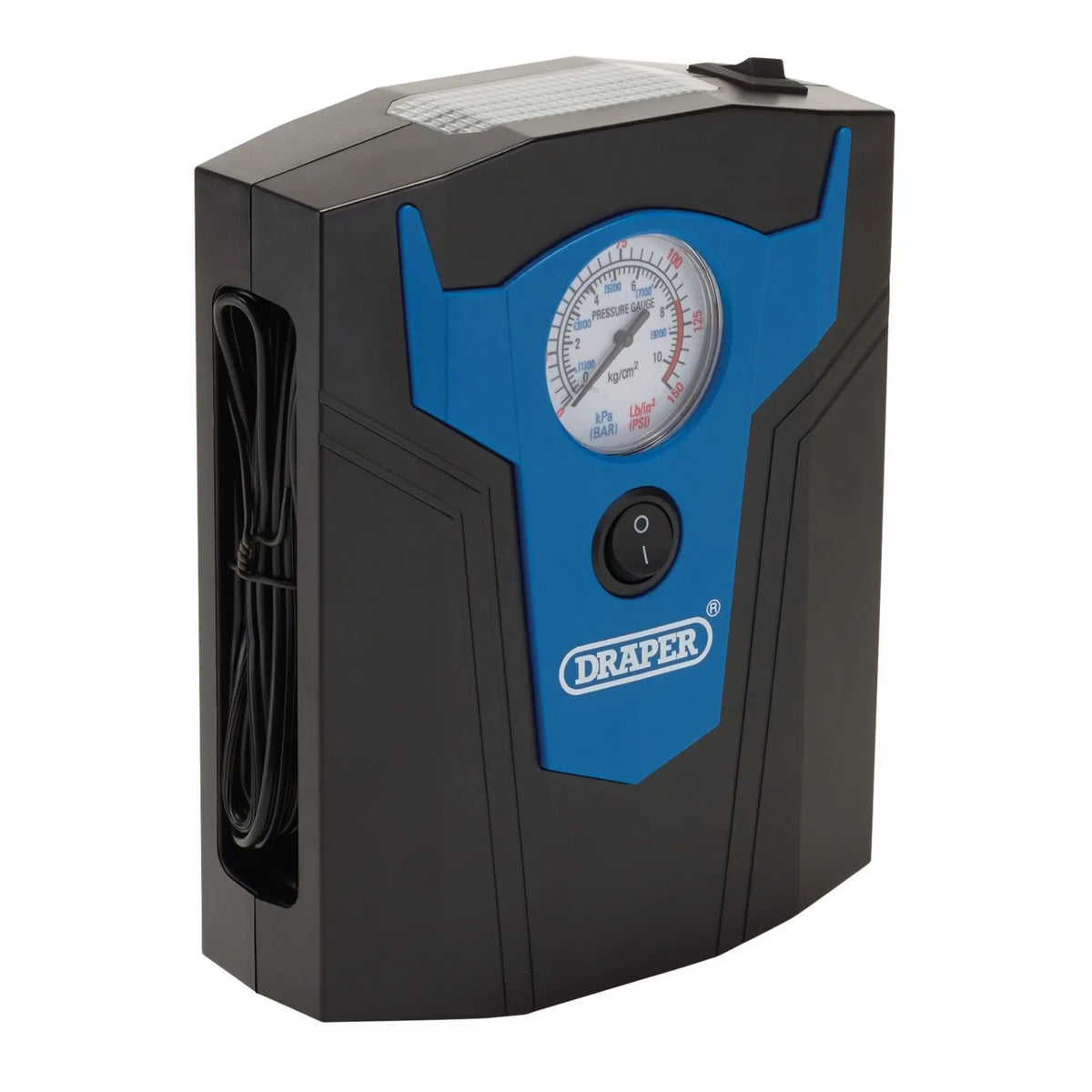 Draper 12V Analogue Tyre Inflator 13274  White Rose Tools