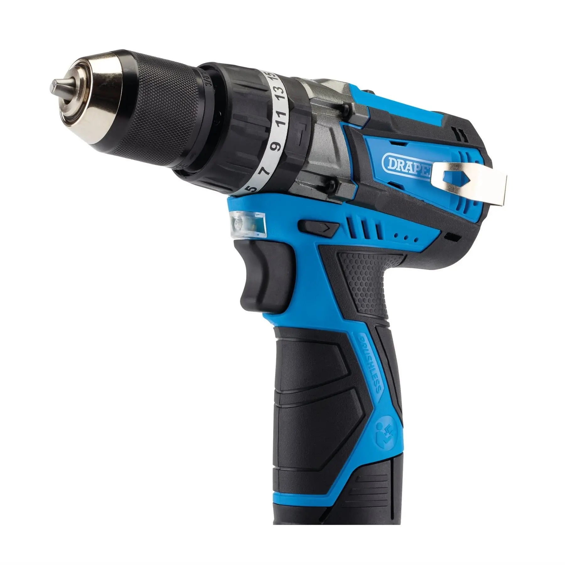Draper 12V Brushless Combi Drill (Sold Bare) 03862  White Rose Tools