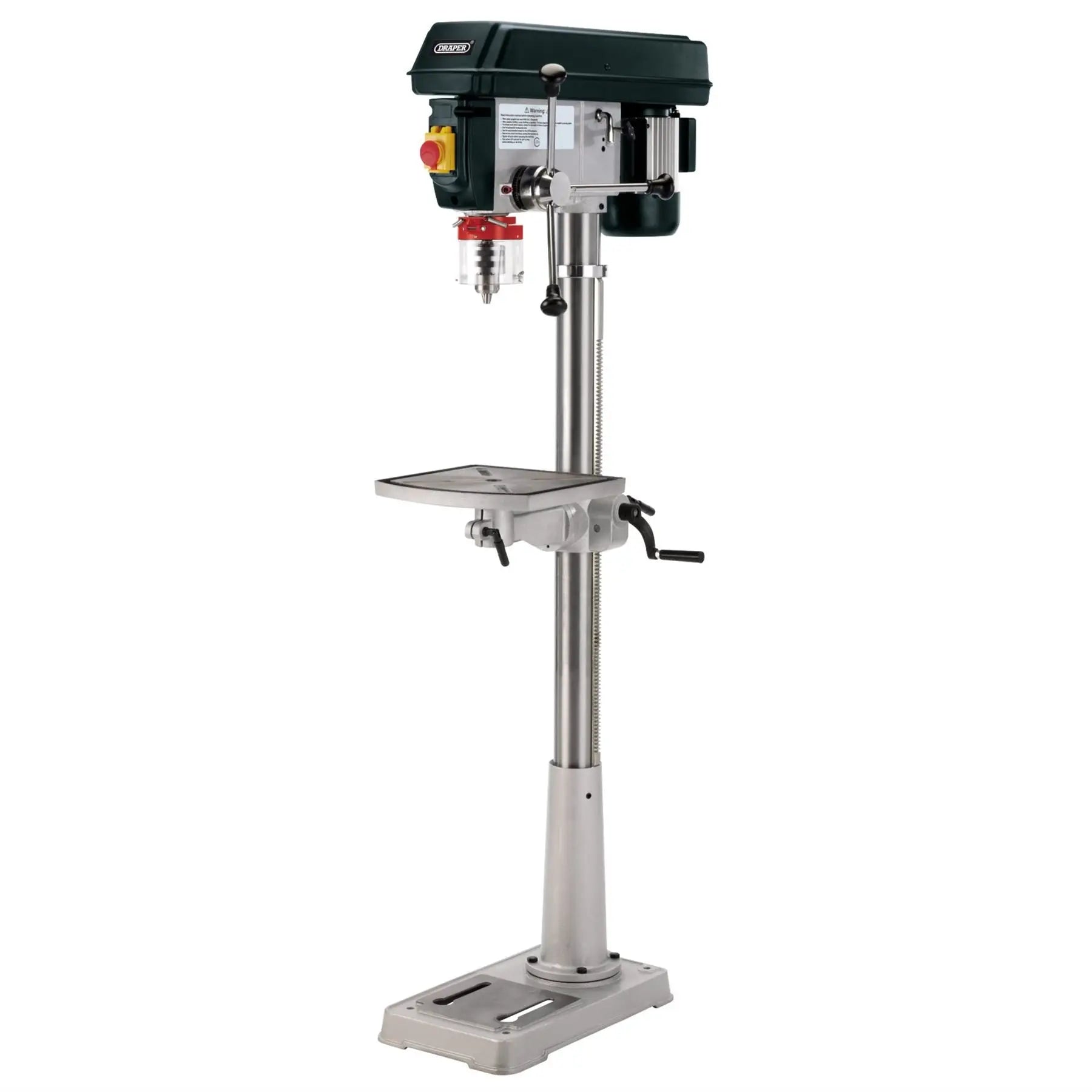 Draper 230V 12 Speed Floor Standing Drill 600W 02017  White Rose Tools
