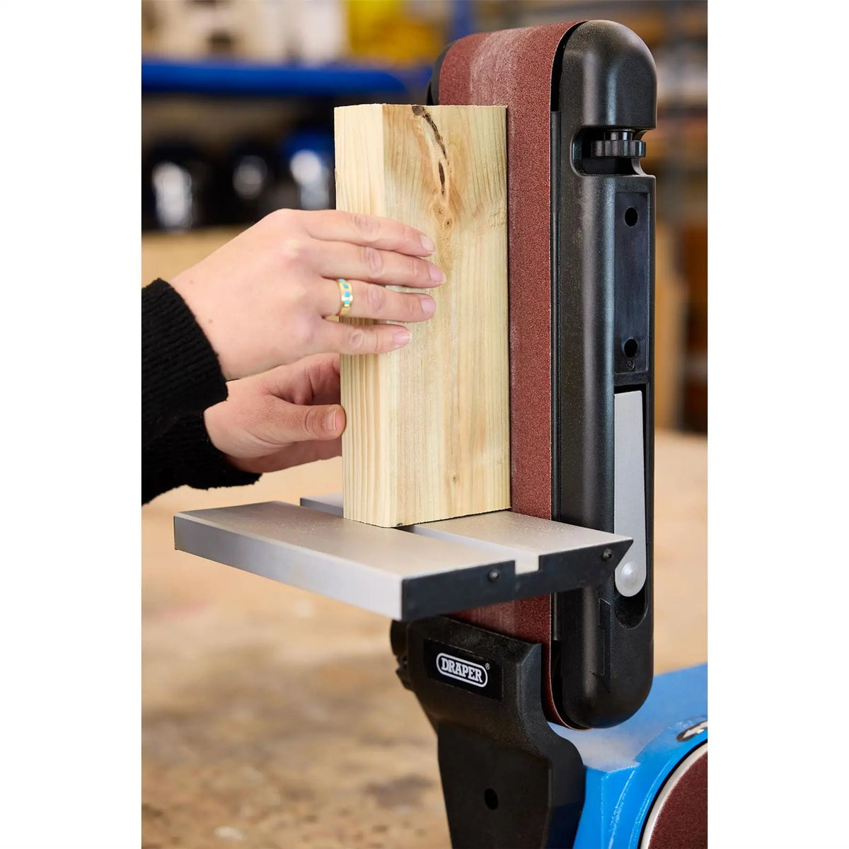 Draper 230V Belt and Disc Sander 370W 98420  White Rose Tools